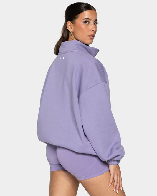 Femme Half Zip Sweater "Lavendel"