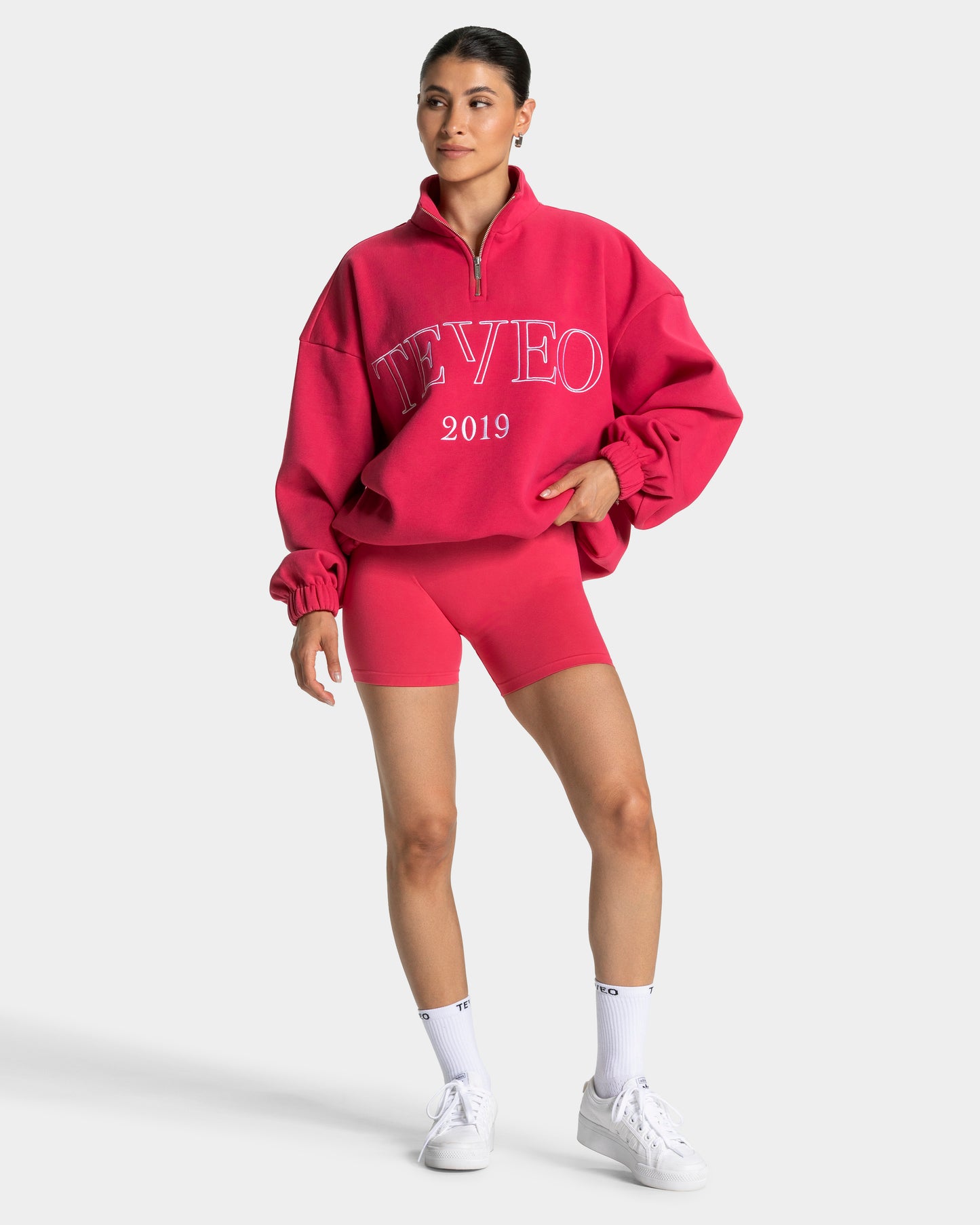 Femme Half Zip Sweater ‘Berry’