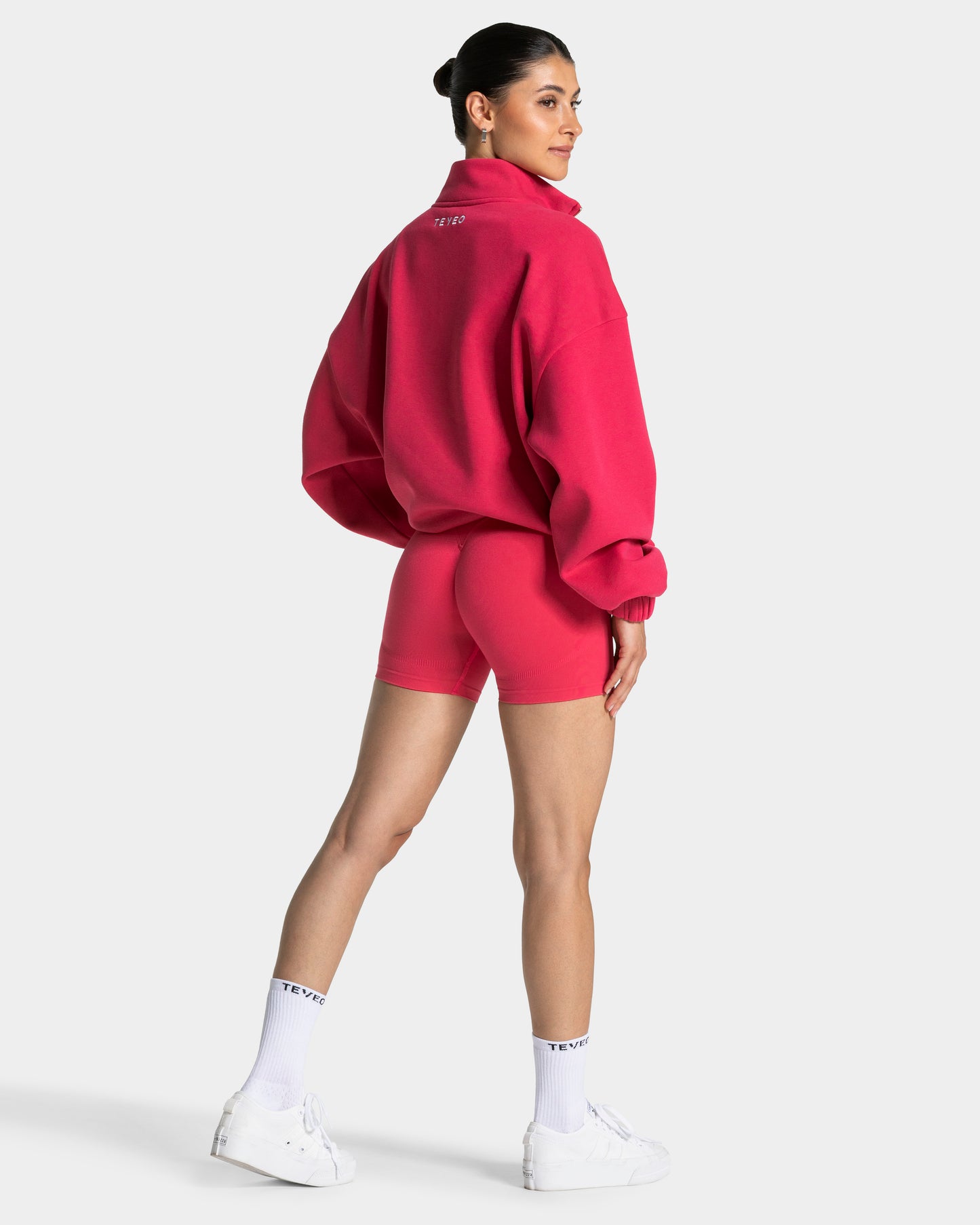 Femme Half Zip Sweater ‘Berry’