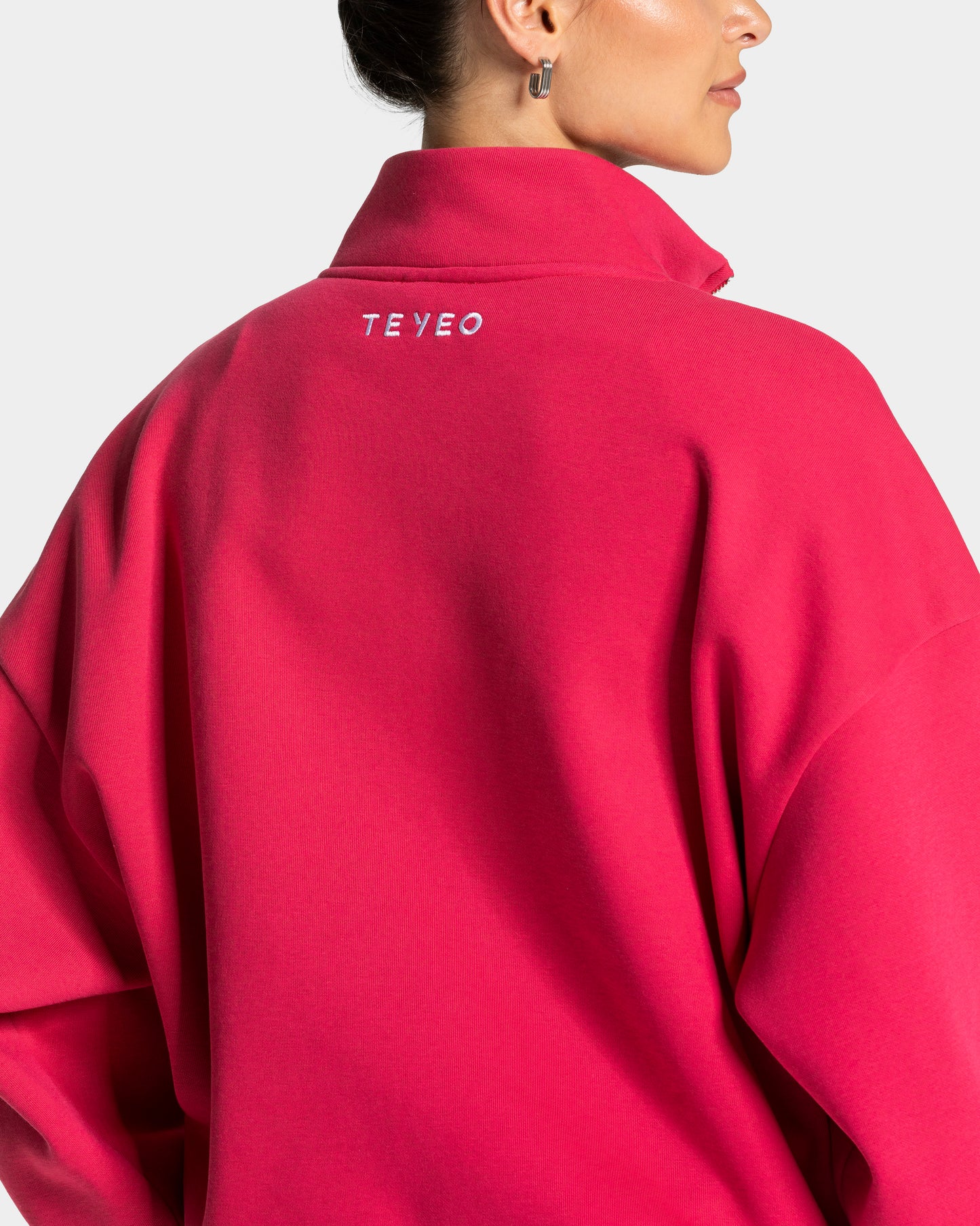 Femme Half Zip Sweater ‘Berry’