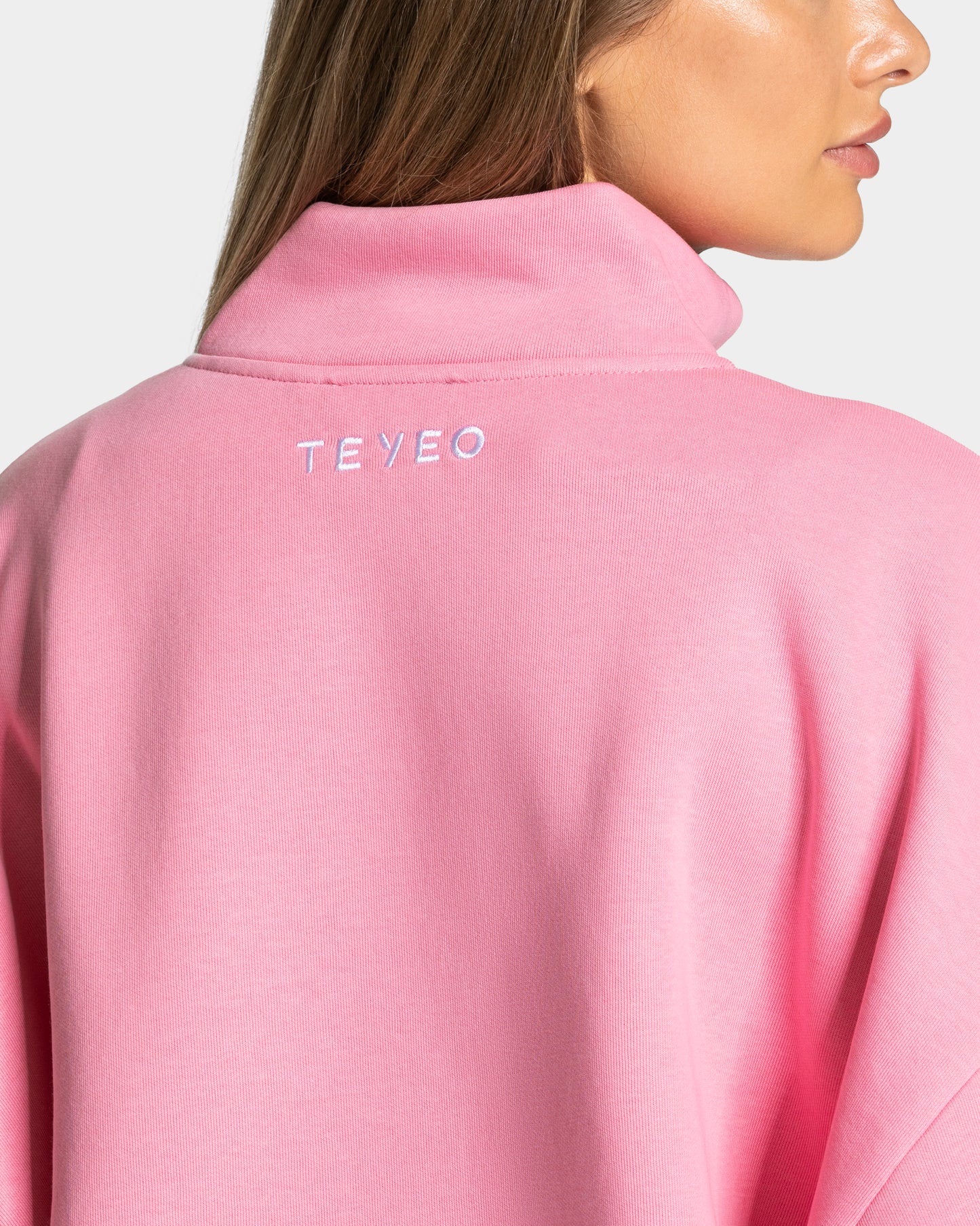 Femme Half Zip Sweater ‘Pink’