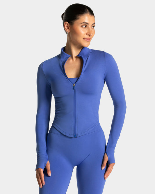 Veste de sport zippée Shaping Femme « bleu roi »