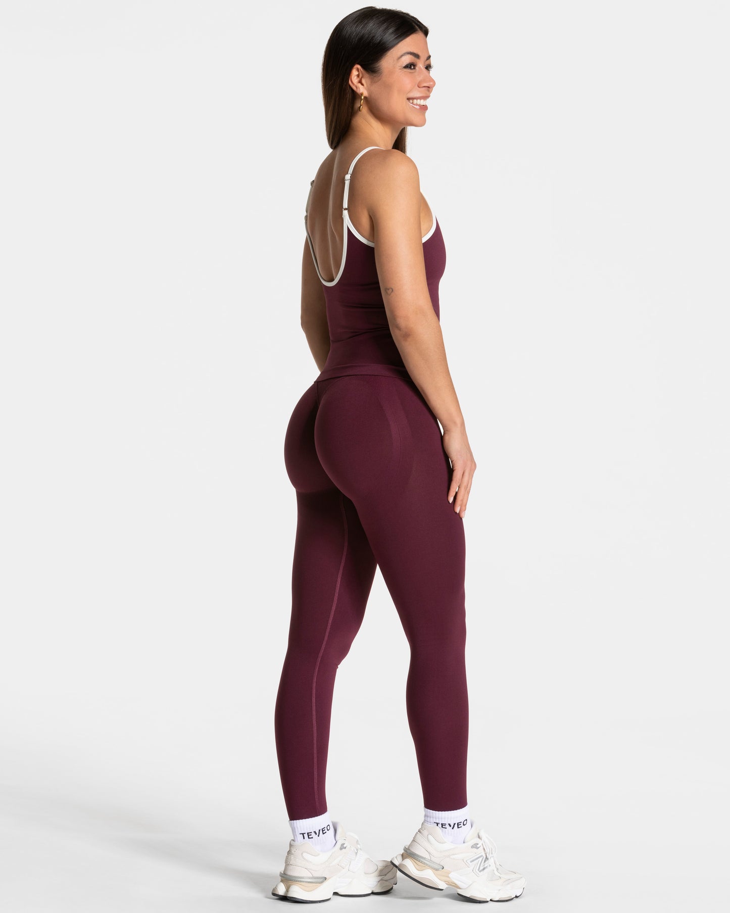 Contrastline Cami Top ‘Plum’