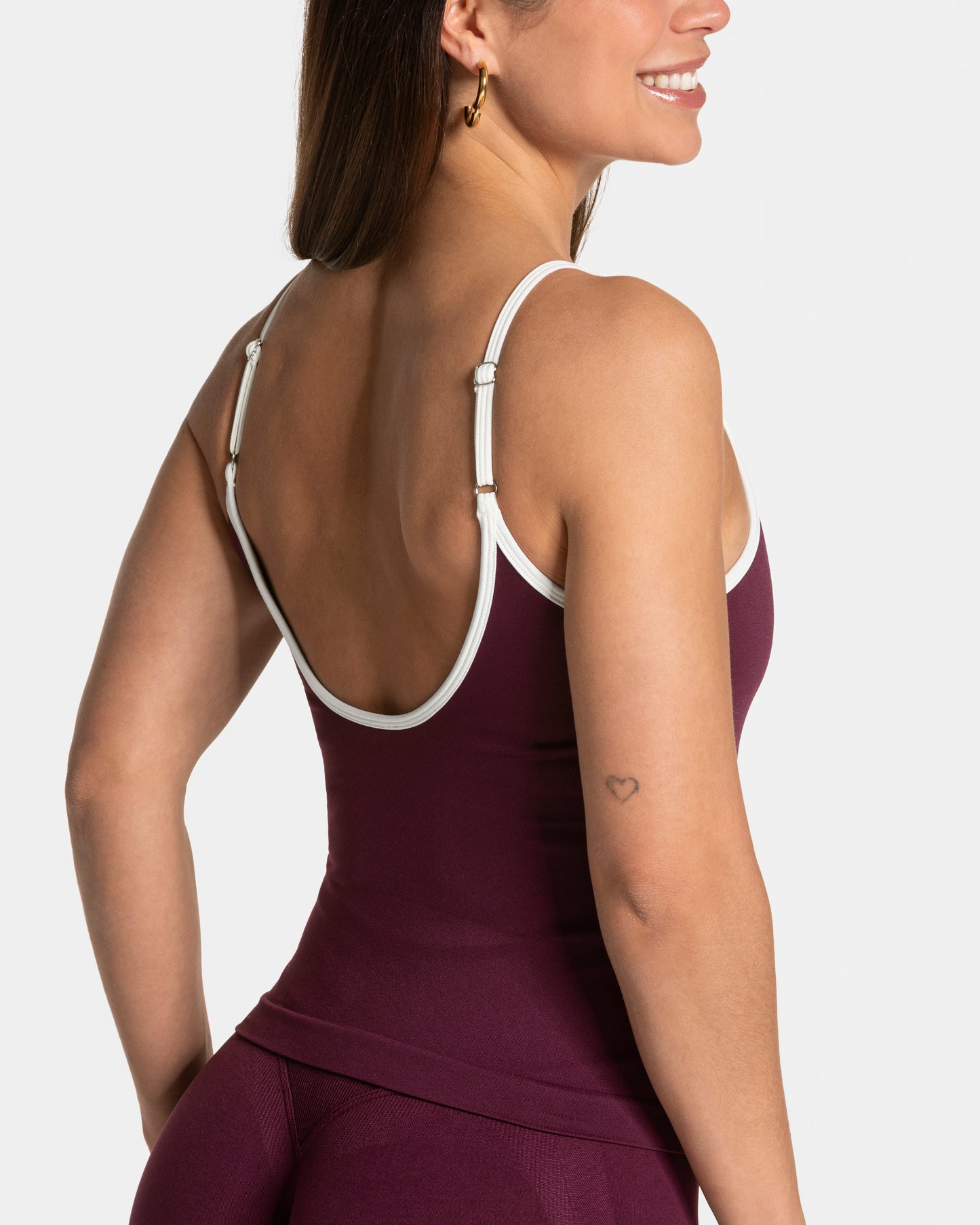 Contrastline Cami Top ‘Plum’