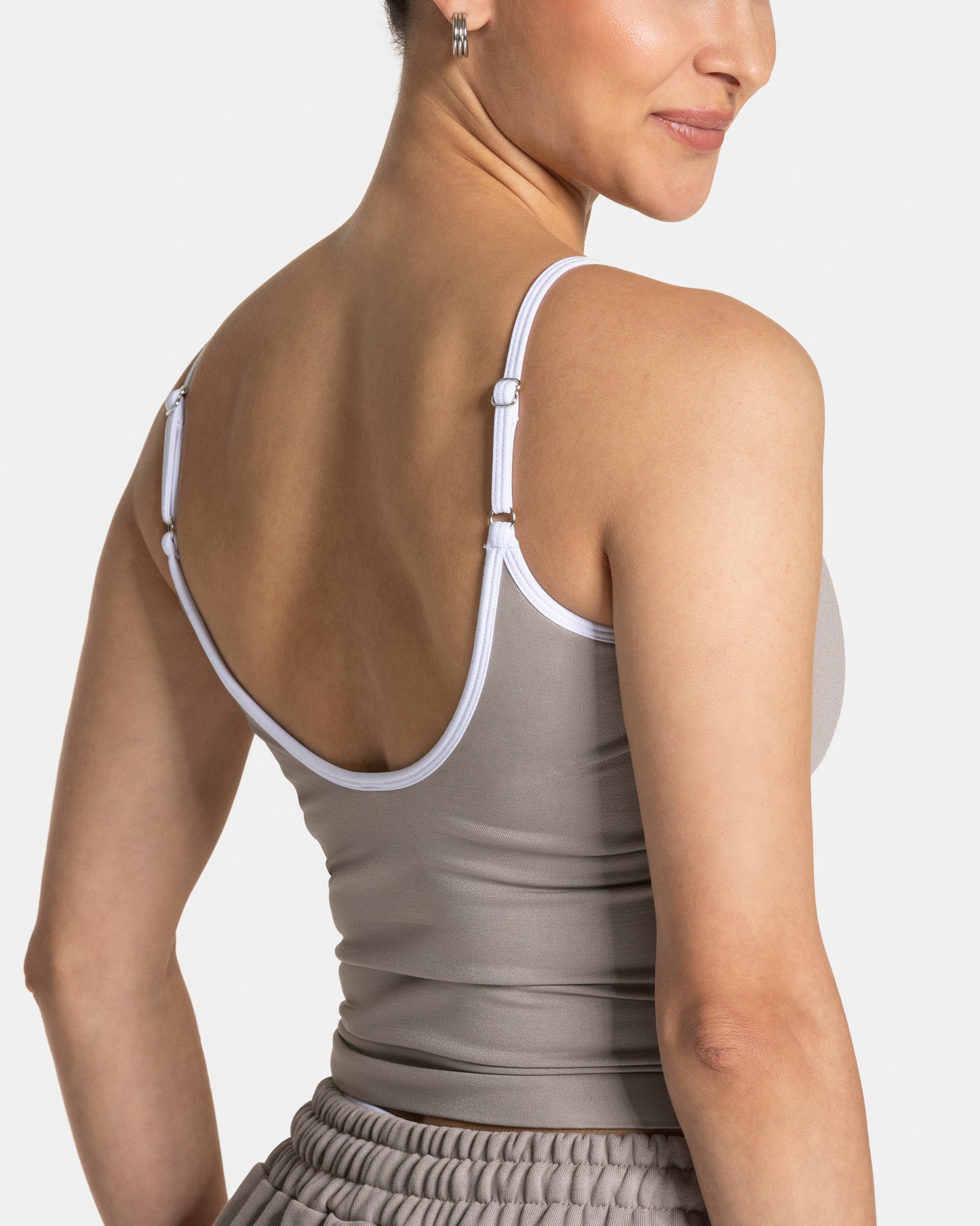 Camiseta de tirantes finos Contrastline «Stone»