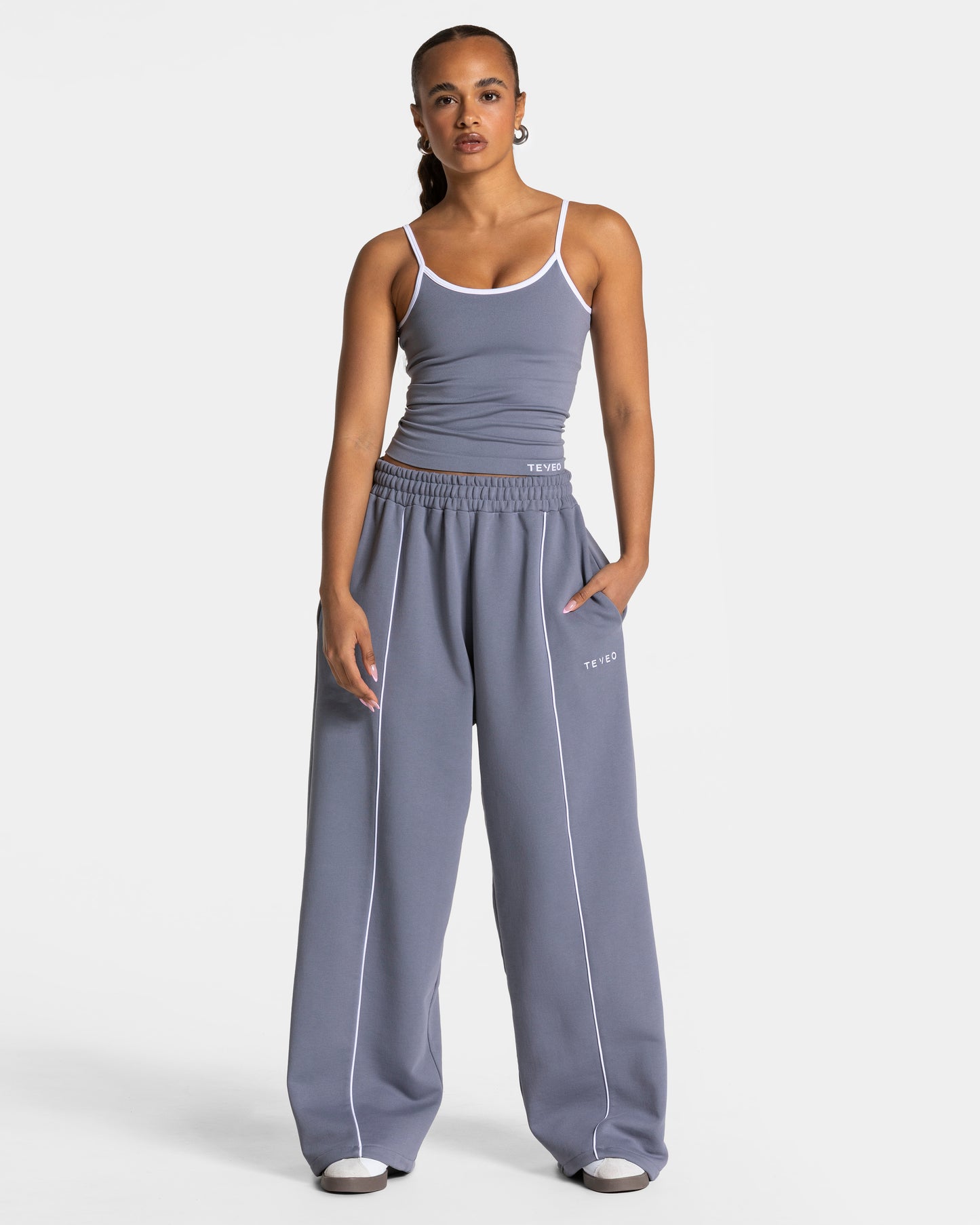 Contrastline Cami Top ‘Ice Grey’
