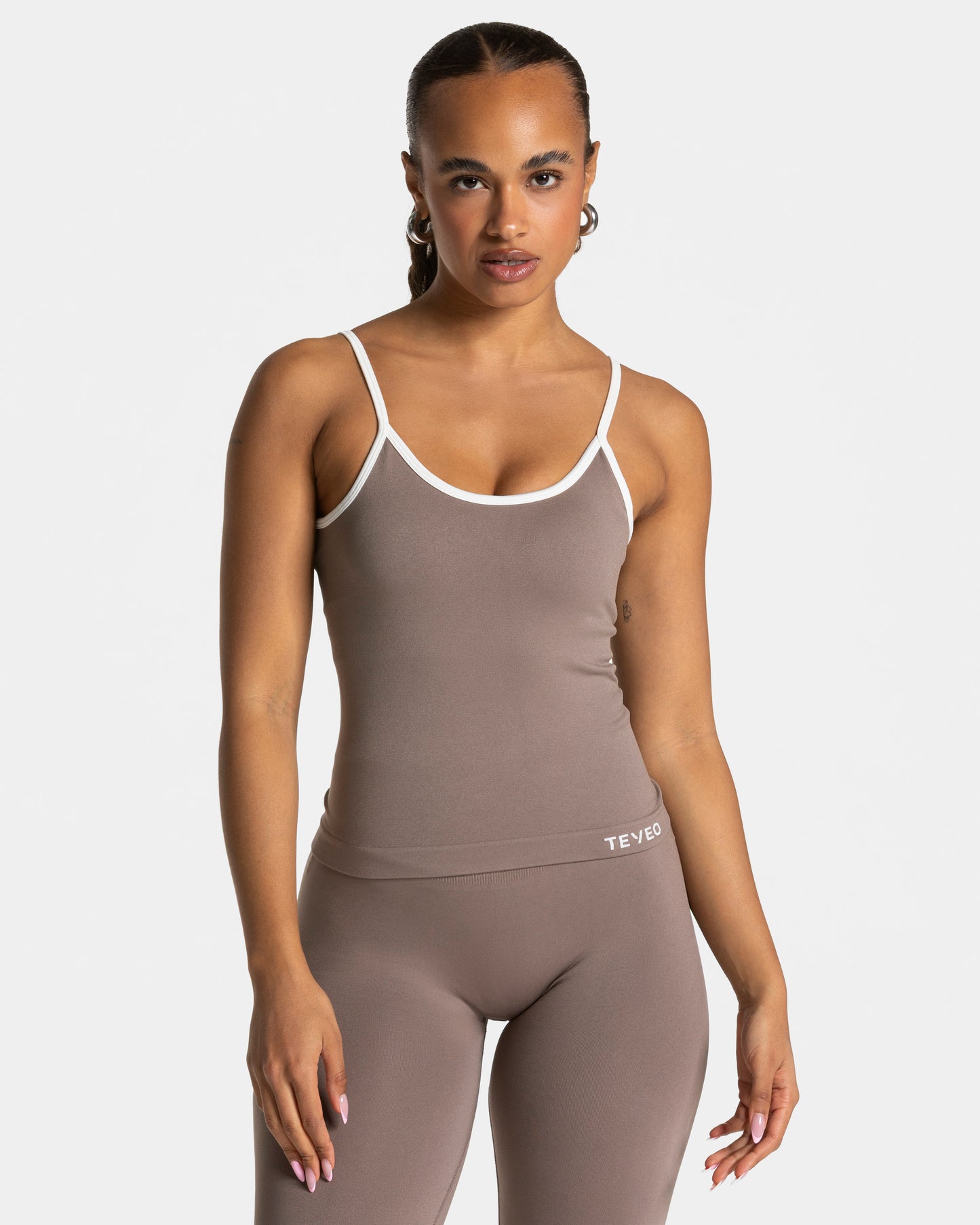 Contrastline Cami Top ‘Mocha’