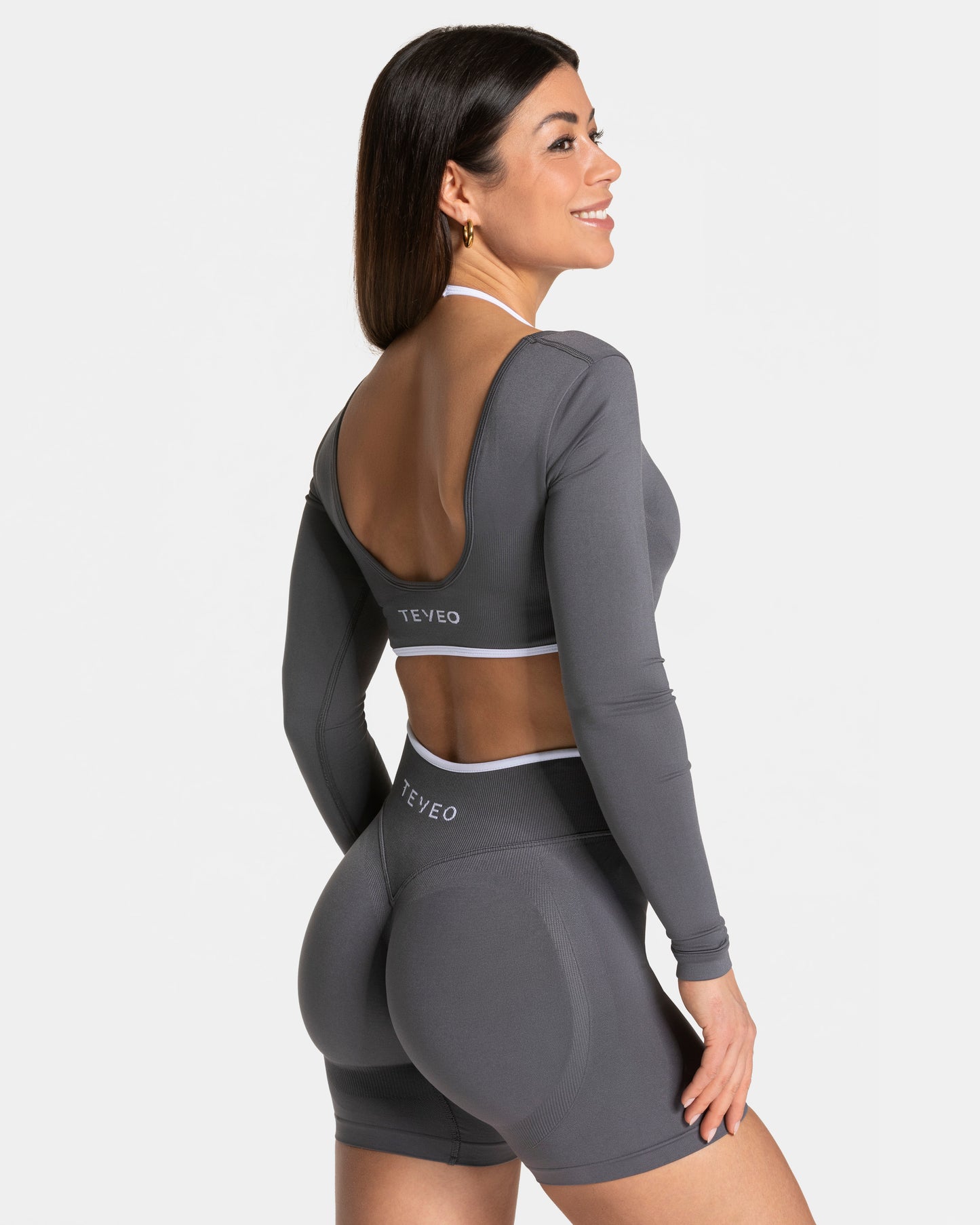 Maglia manica lunga Contrastline "Grafite"