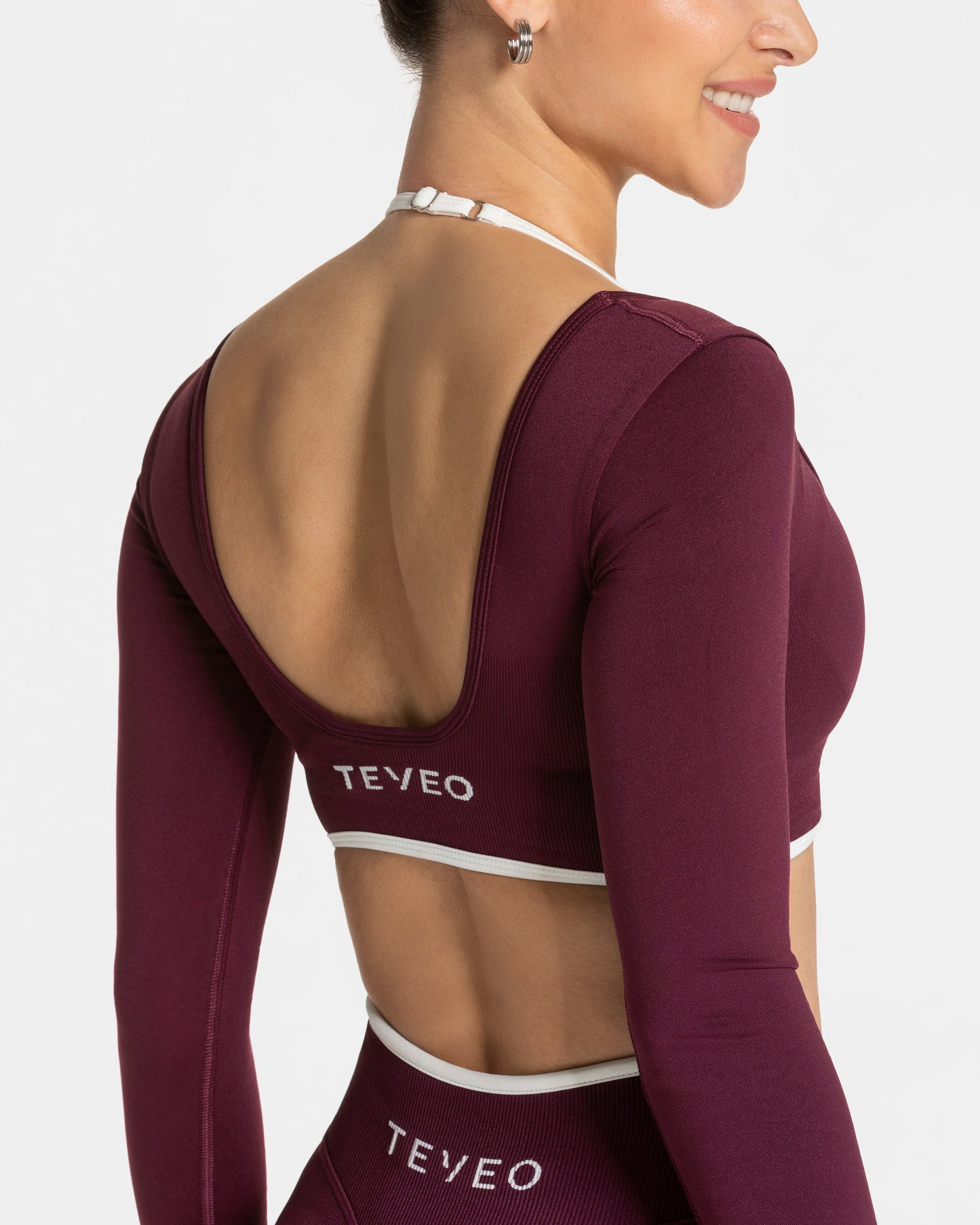 Contrastline Longsleeve ‘Plum’