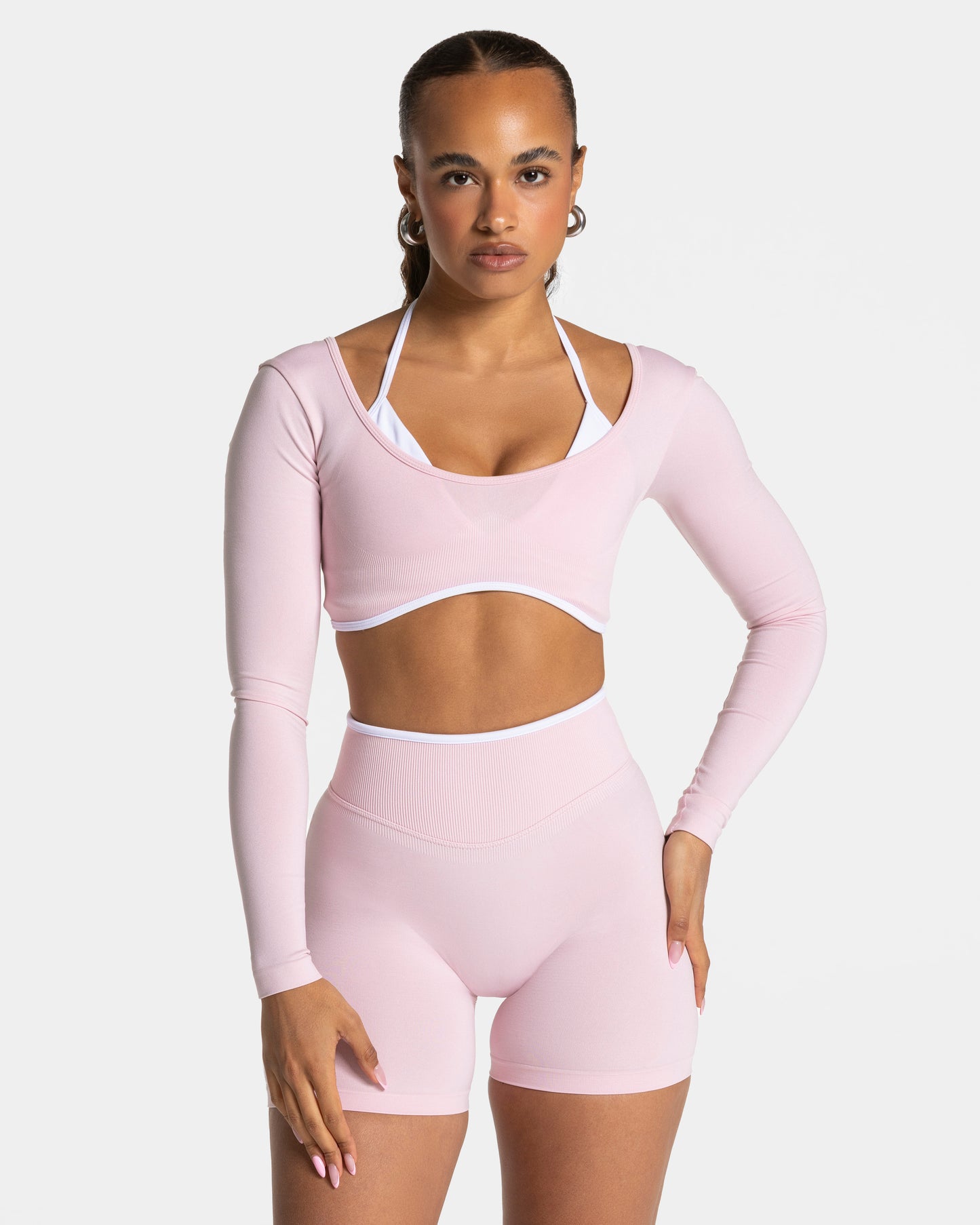 Contrastline Longsleeve ‘Pink’