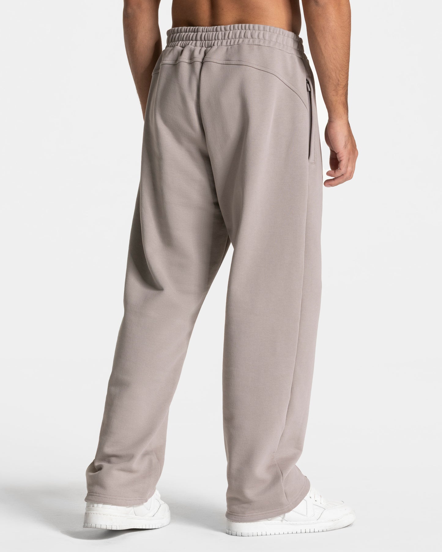 Contrastline Straight Leg Joggers ‘Stone’