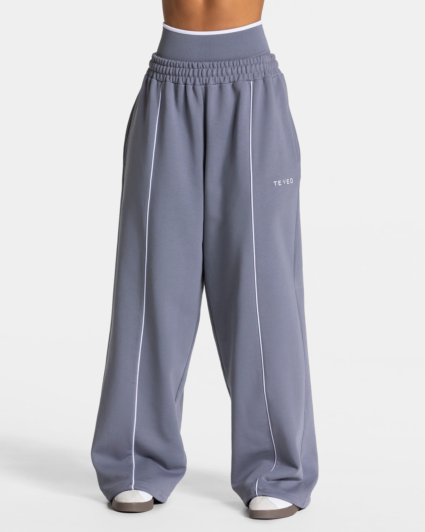 Pantalón jogger Contrastline Wide Leg «gris hielo»