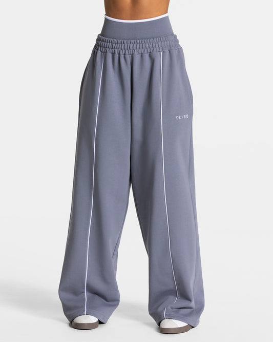 Pantalon de jogging Contrastline Wide Leg « argenté »