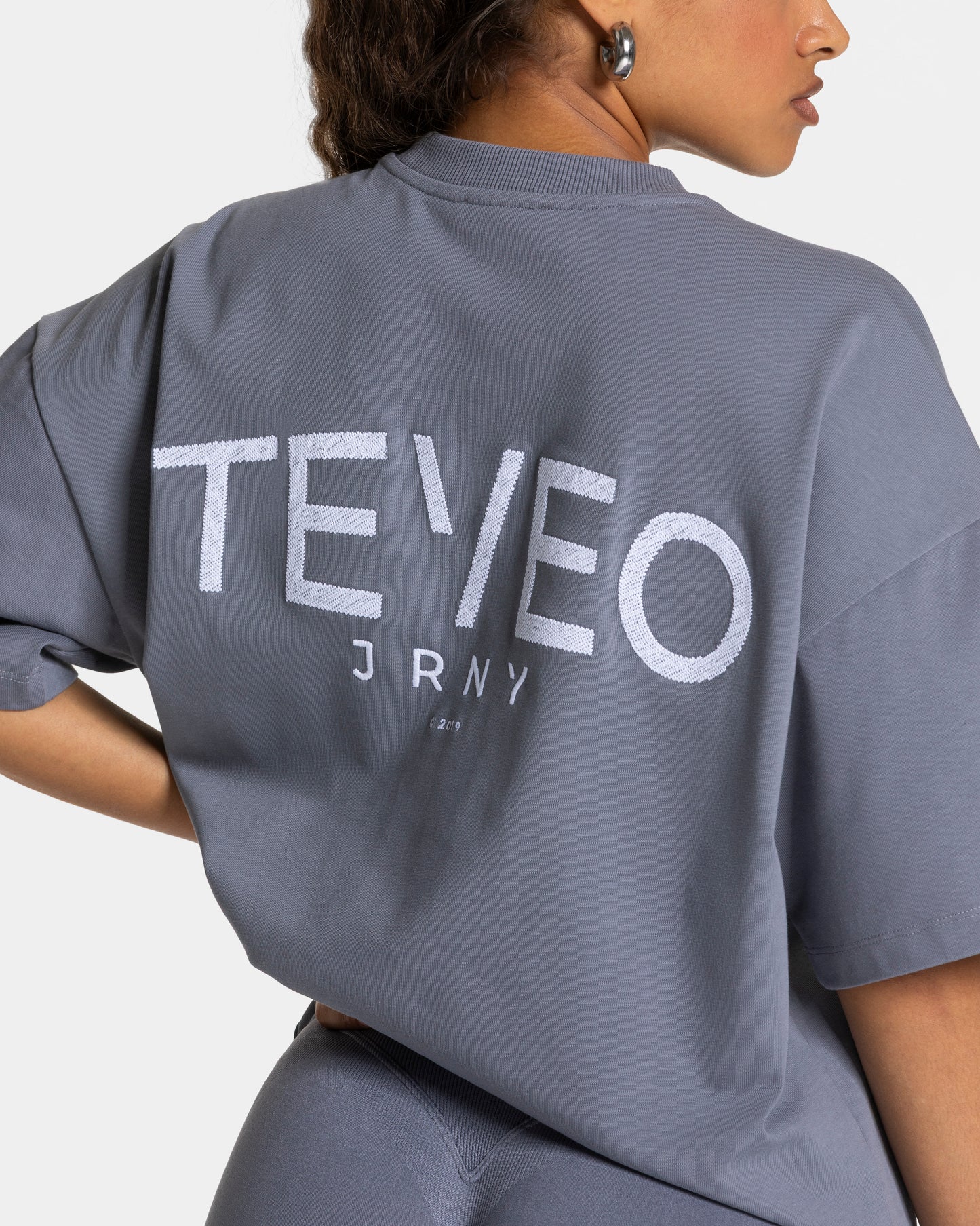 T-shirt oversize Journey « argenté »