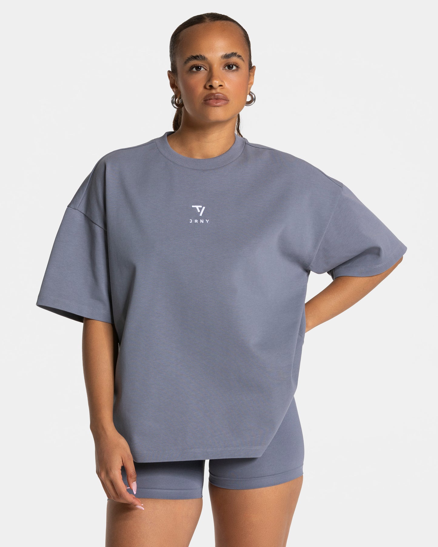 T-shirt oversize Journey « argenté »