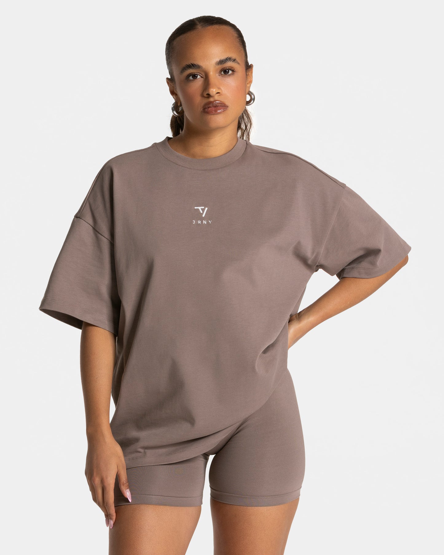 T-shirt oversize Journey « moka »