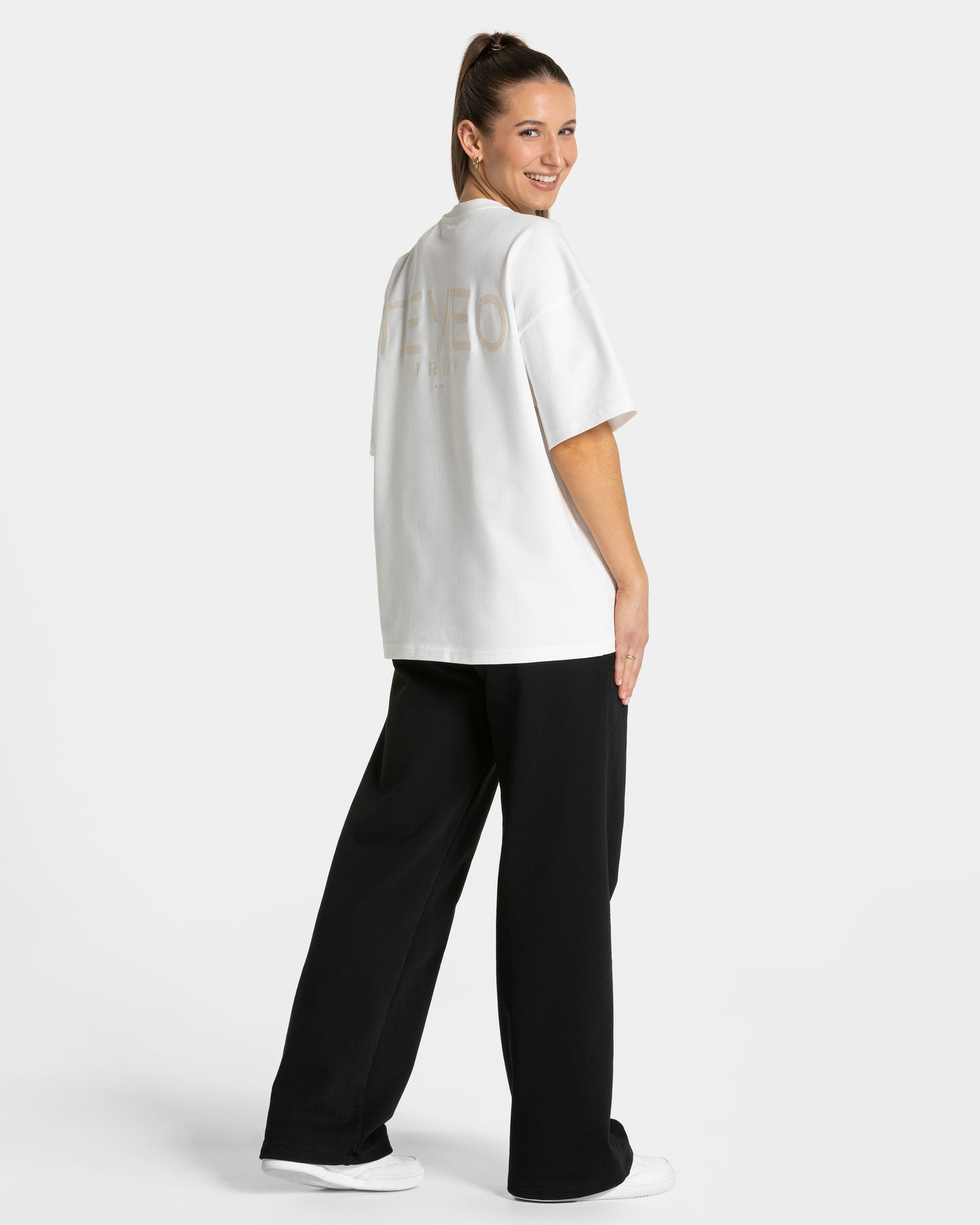 Camiseta oversize Journey «blanco roto»