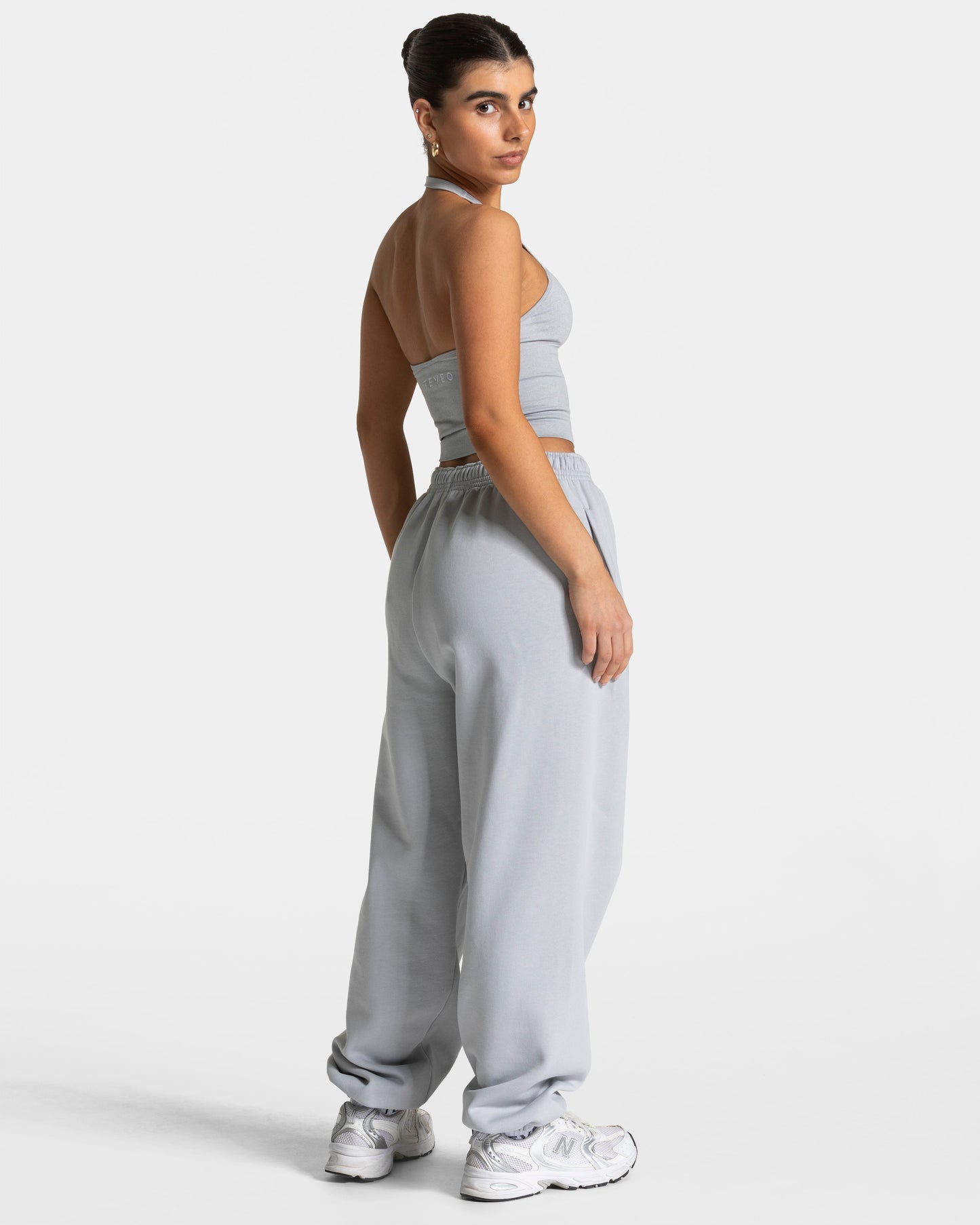 Timeless Pro Halterneck Top ‘Light Grey’