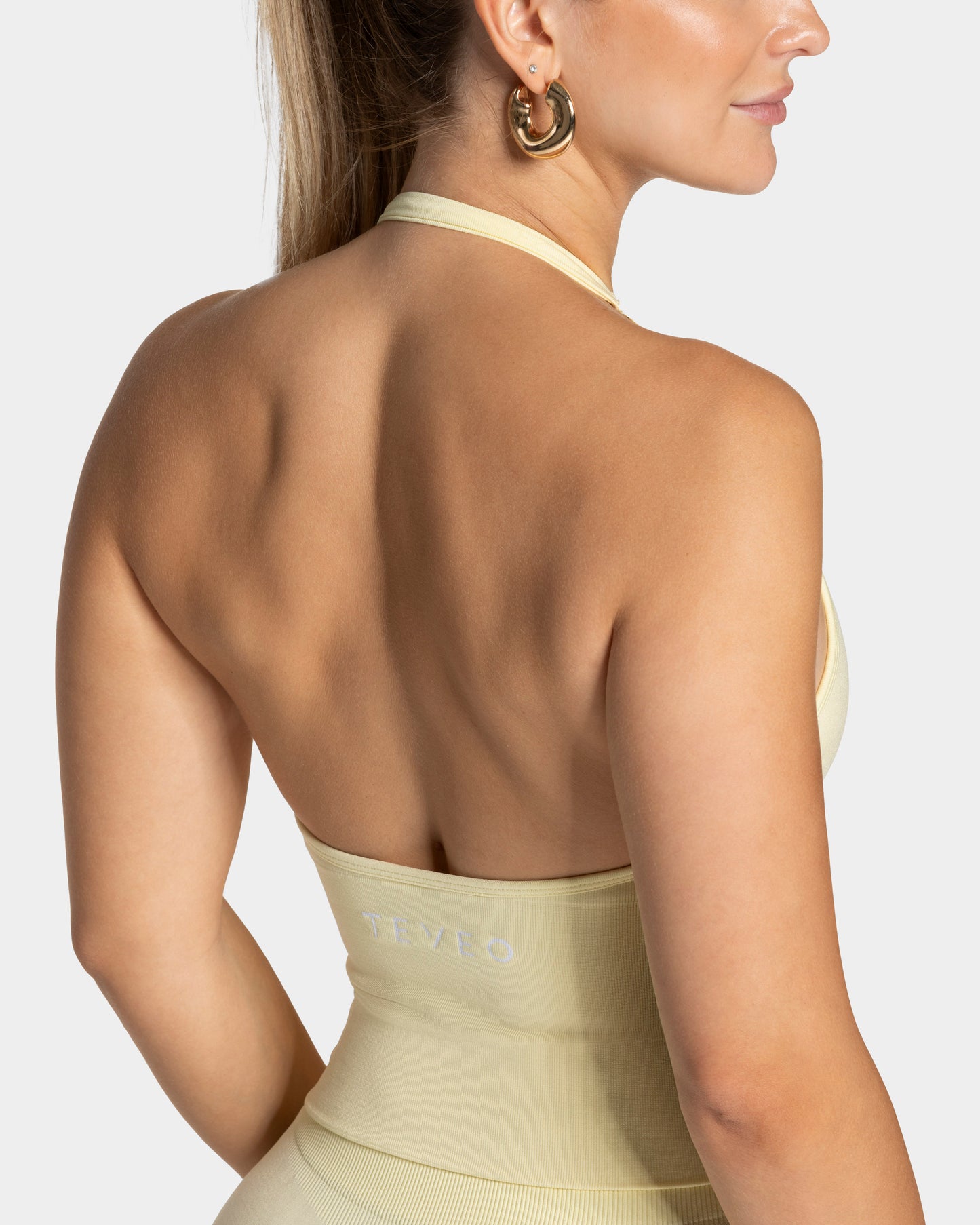 Timeless Pro Halterneck Top ‘Butter Yellow’