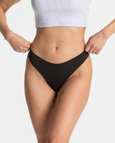 Seamless Padded Thong (2-Pack) ‘Black’
