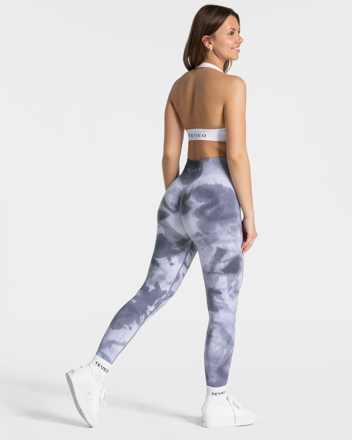 Tie Dye Scrunch Leggings ‘Stormy’