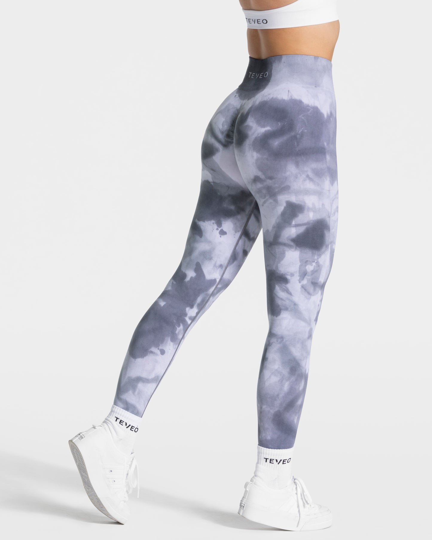 Tie Dye Scrunch Leggings ‘Stormy’