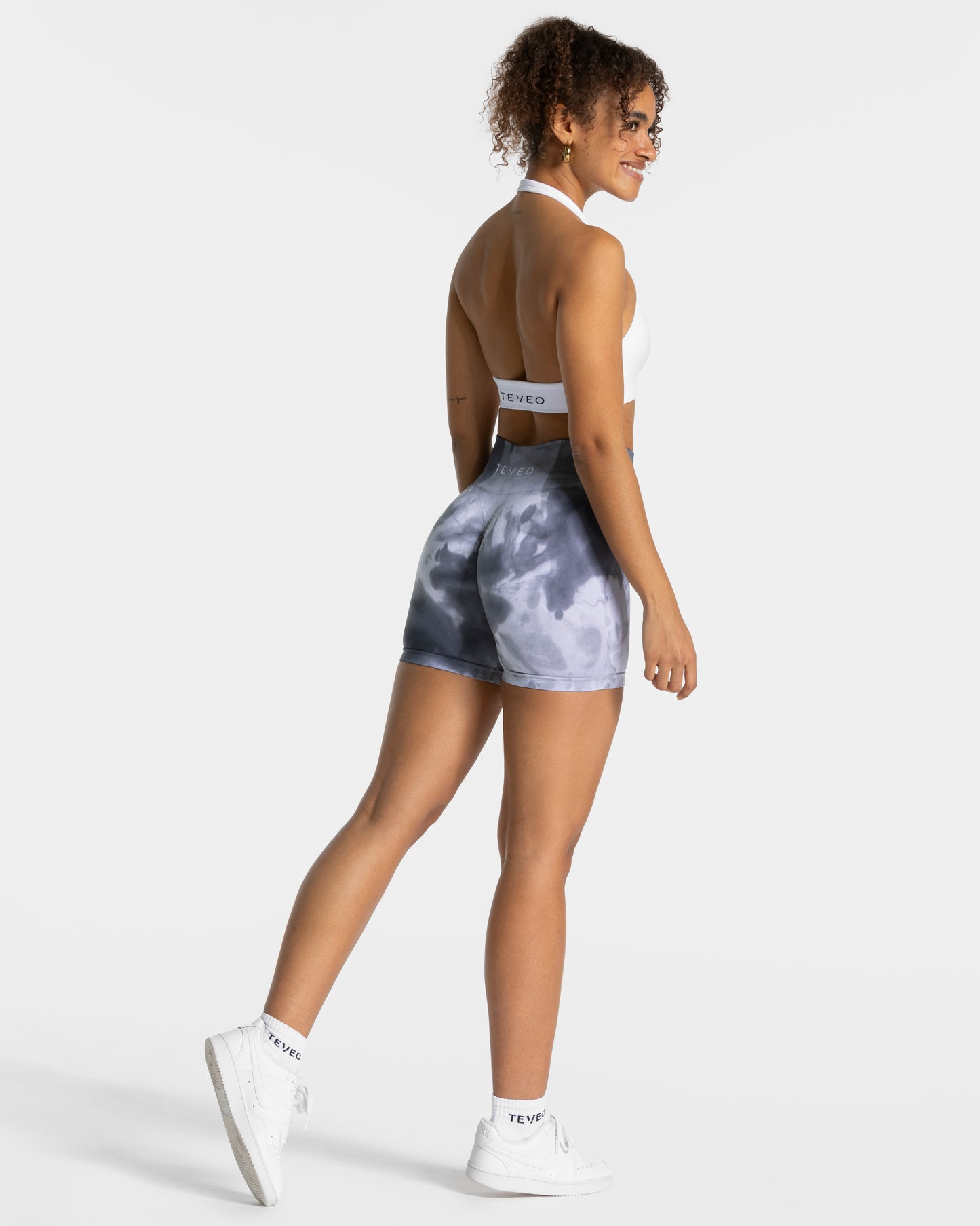 Tie Dye Scrunch Shorts ‘Stormy’