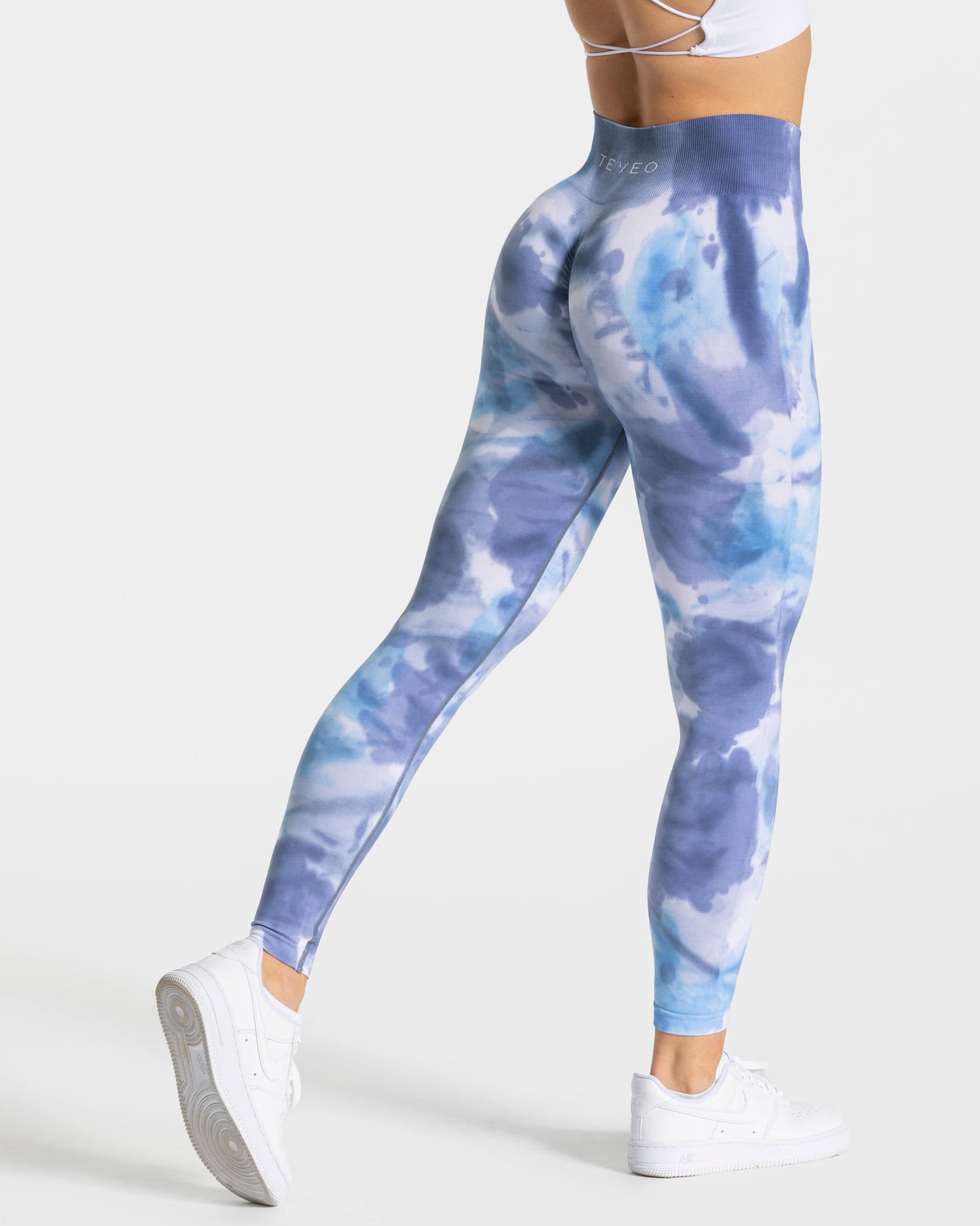 Tie Dye Scrunch Leggings ‘Ocean’