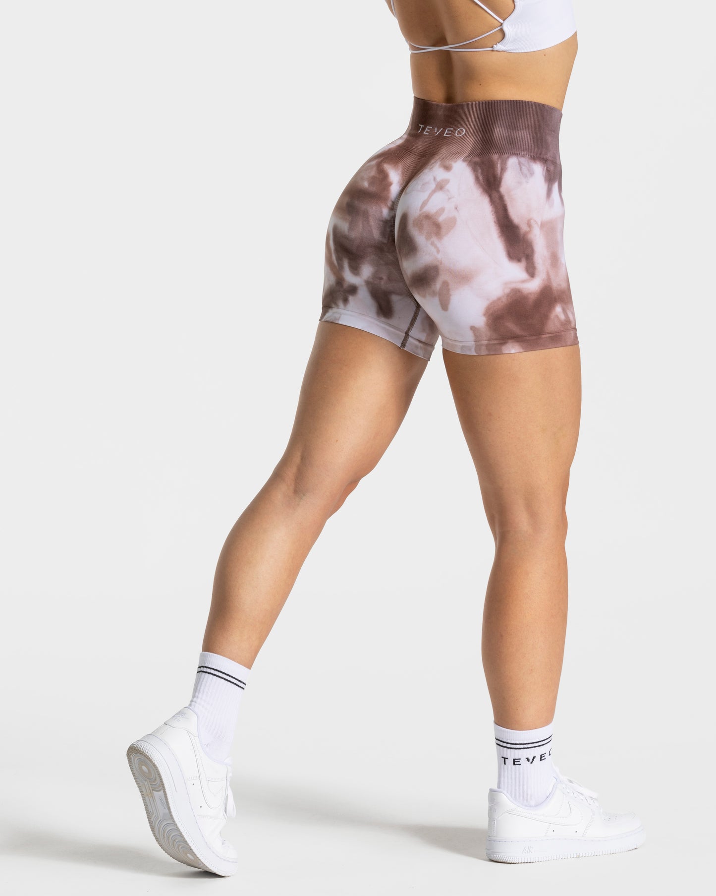 Tie Dye Scrunch Shorts ‘Earth’