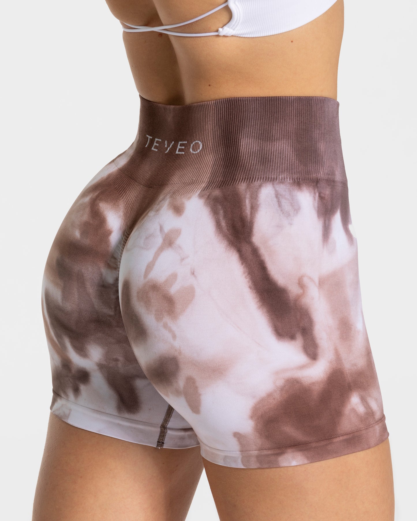 Tie Dye Scrunch Shorts ‘Earth’