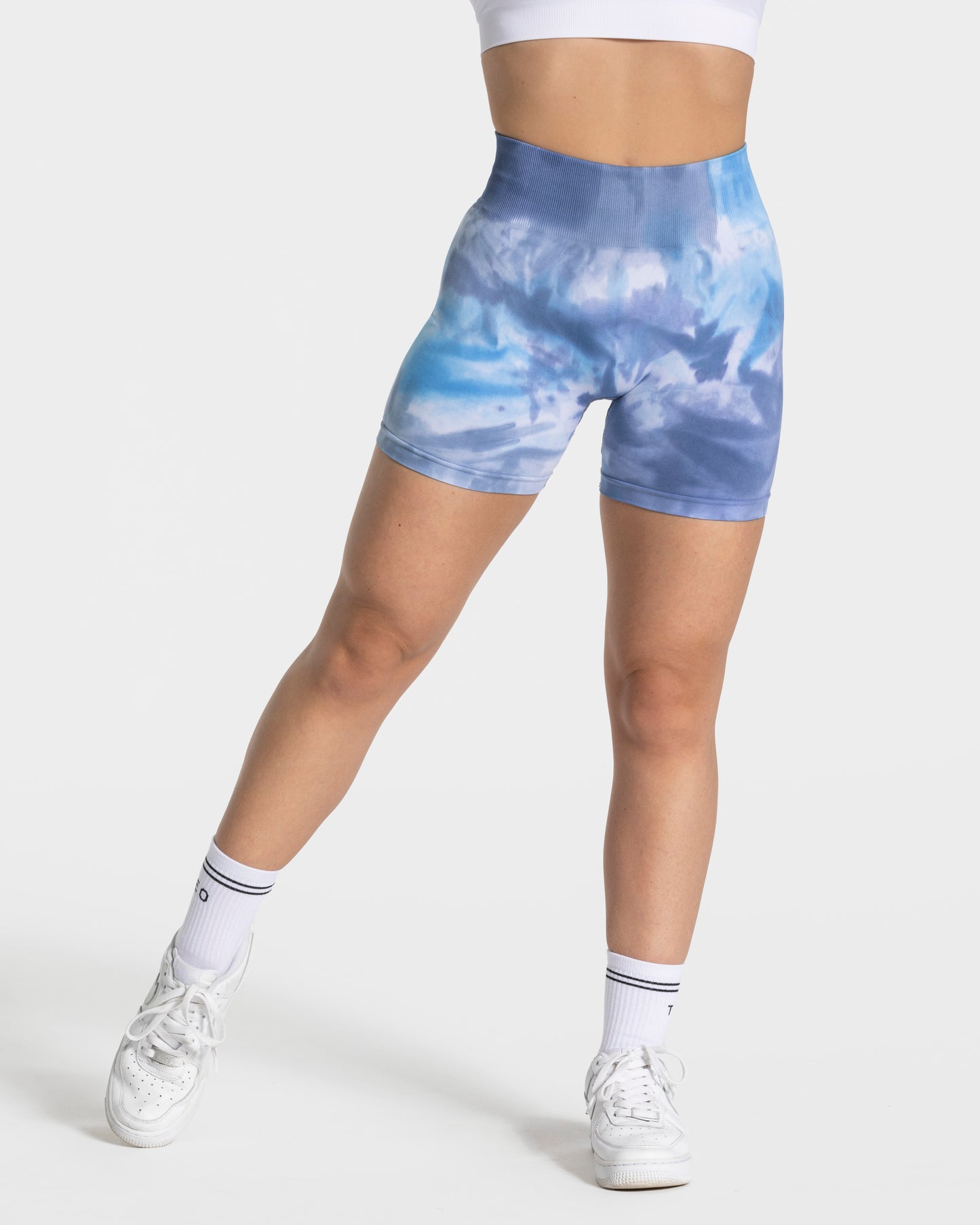 Tie Dye Scrunch Shorts ‘Ocean’