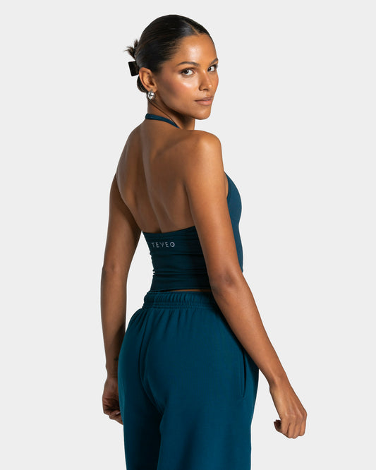 Top con scollo all’americana Timeless Pro "Dark Teal"