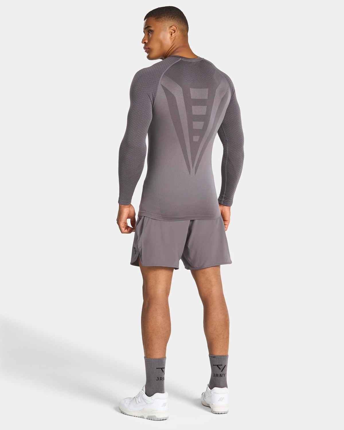 Maglia a manica lunga Training Fitted "Grafite"