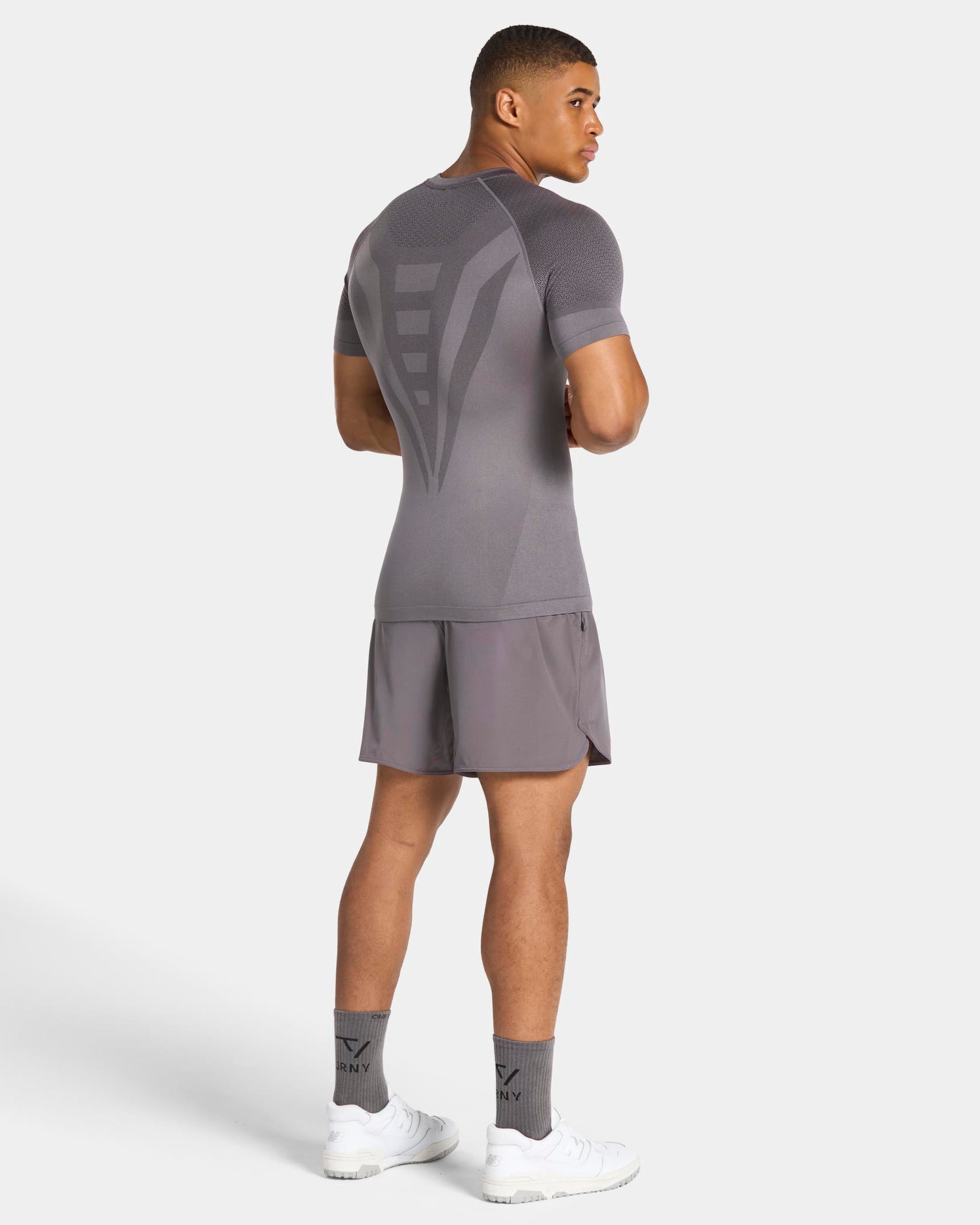 T-shirt moulant Training « Graphite »