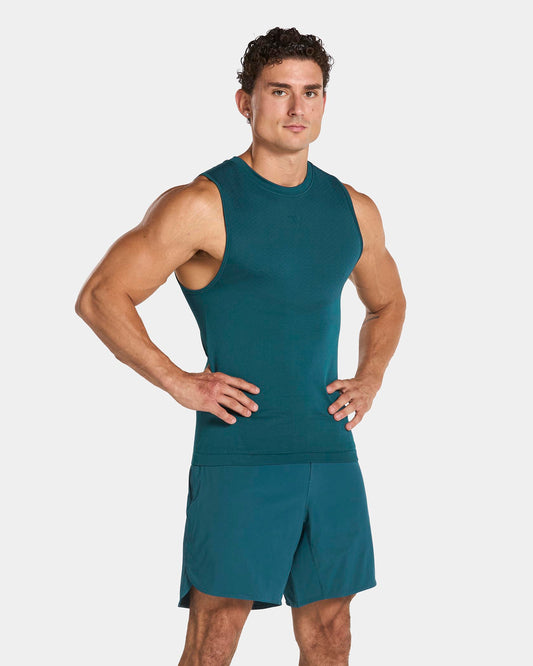 Training Fitted Tank "Teal"