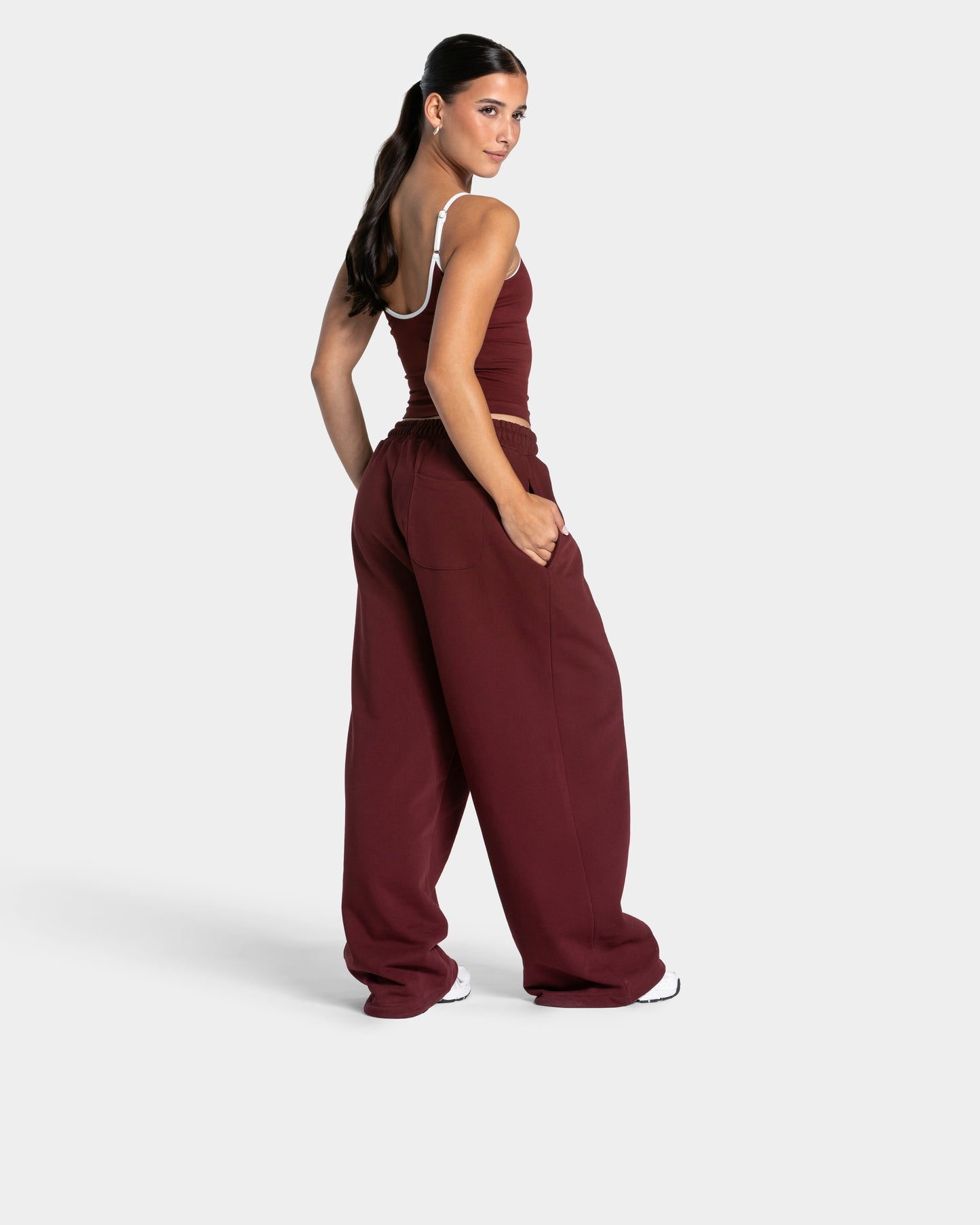 Contrastline Cami Top ‘Burgundy’