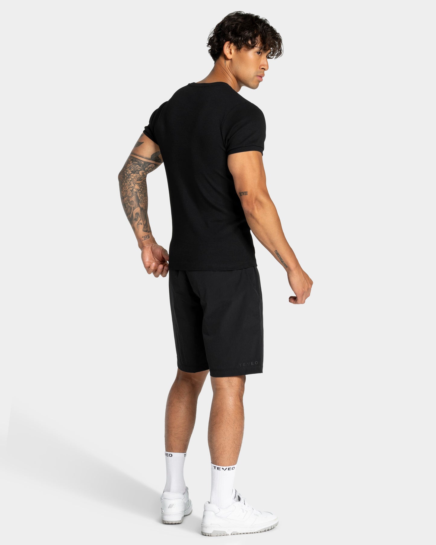 Workout Ribbed T-Shirt ‘Black’