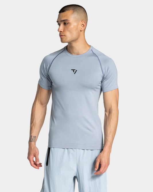 Workout Seamless T-Shirt ‘Steel Blue’