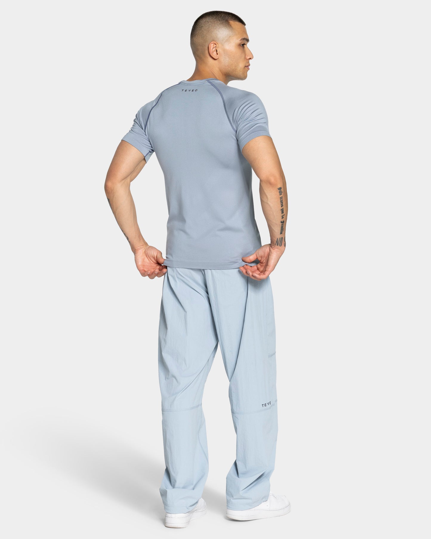 Workout Seamless T-Shirt ‘Steel Blue’