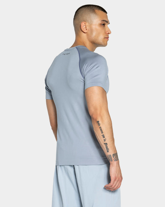 Workout Seamless T-Shirt ‘Steel Blue’