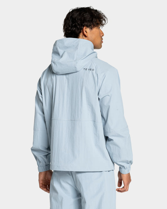 Workout Zip Jacke "Stahlblau"