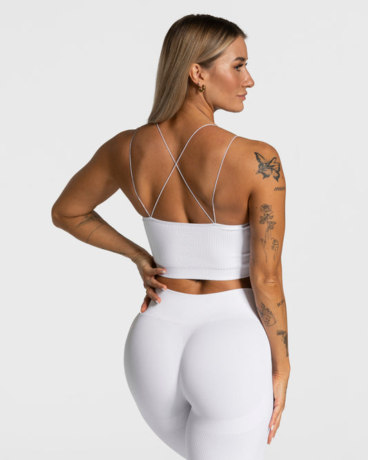 Elegant Strap Top ‘White’