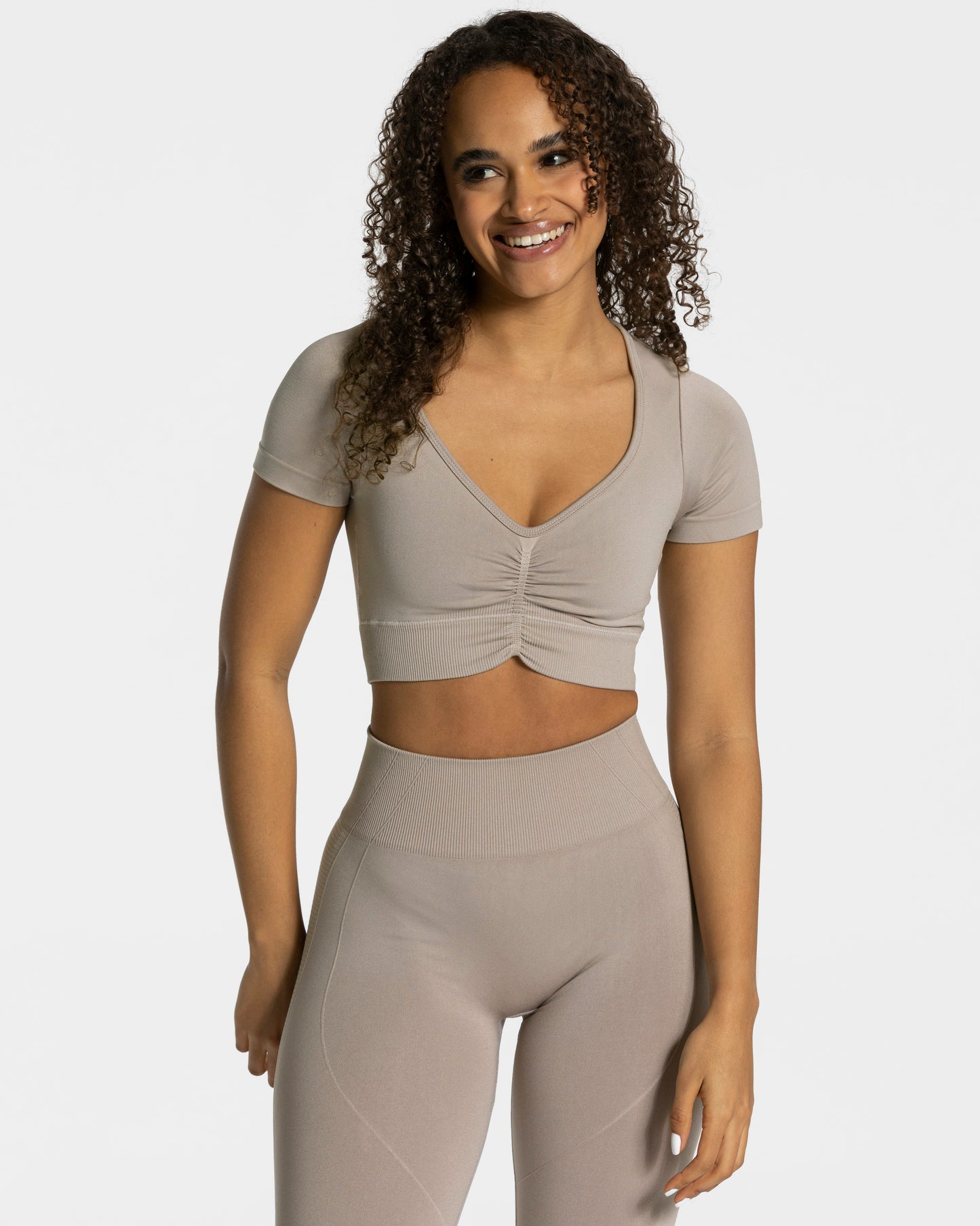 Focus Crop Top ‘Dust’