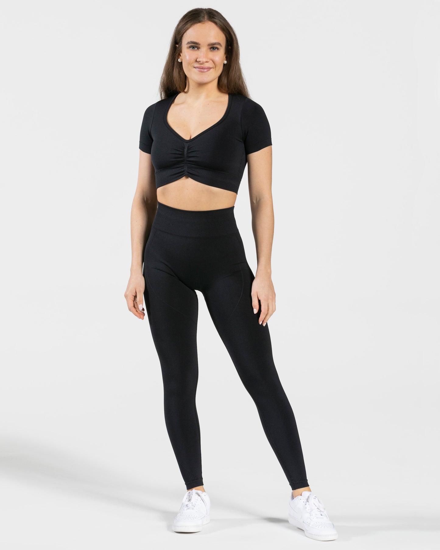 Focus Crop Top "Schwarz"