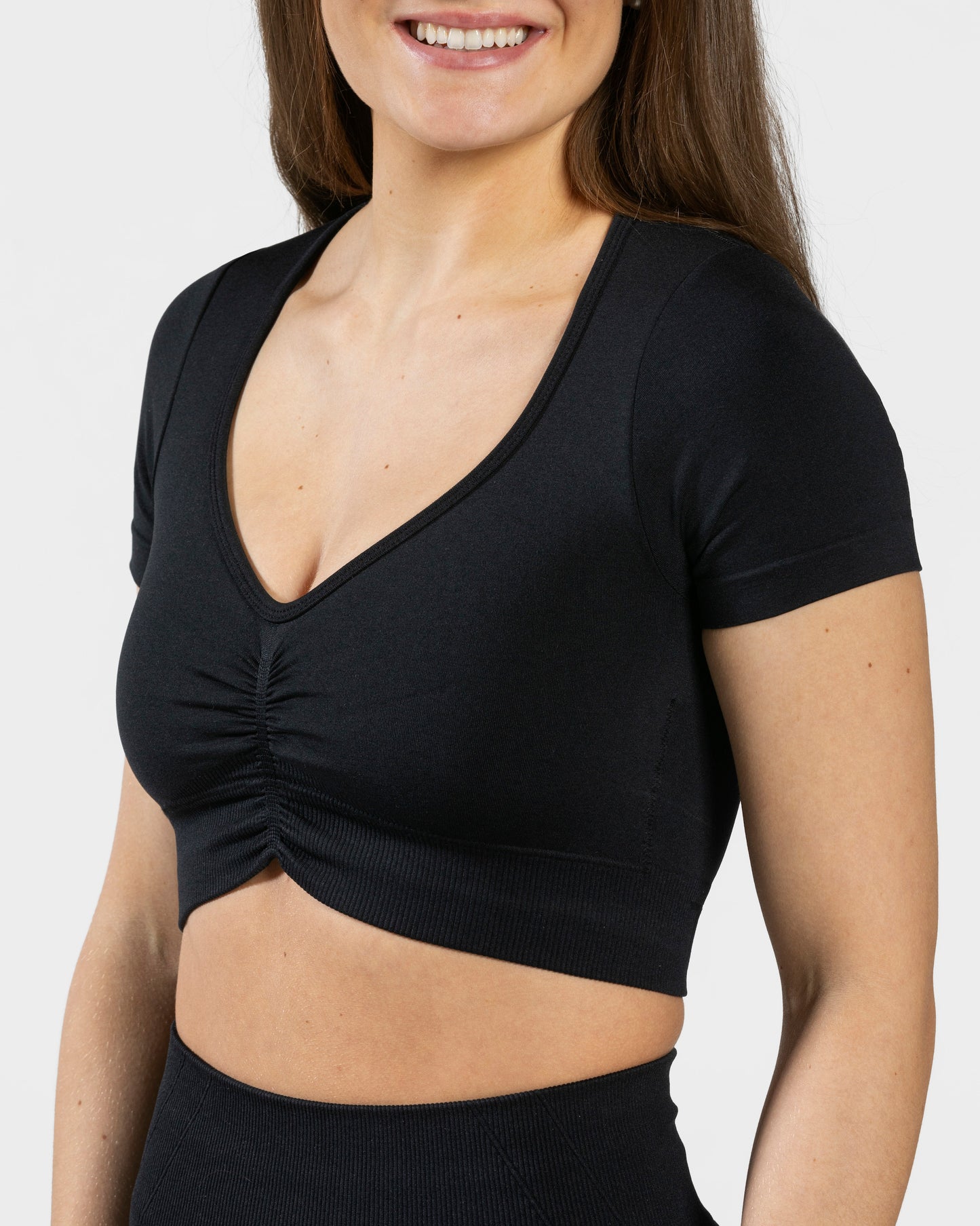 Focus Crop Top "Schwarz"