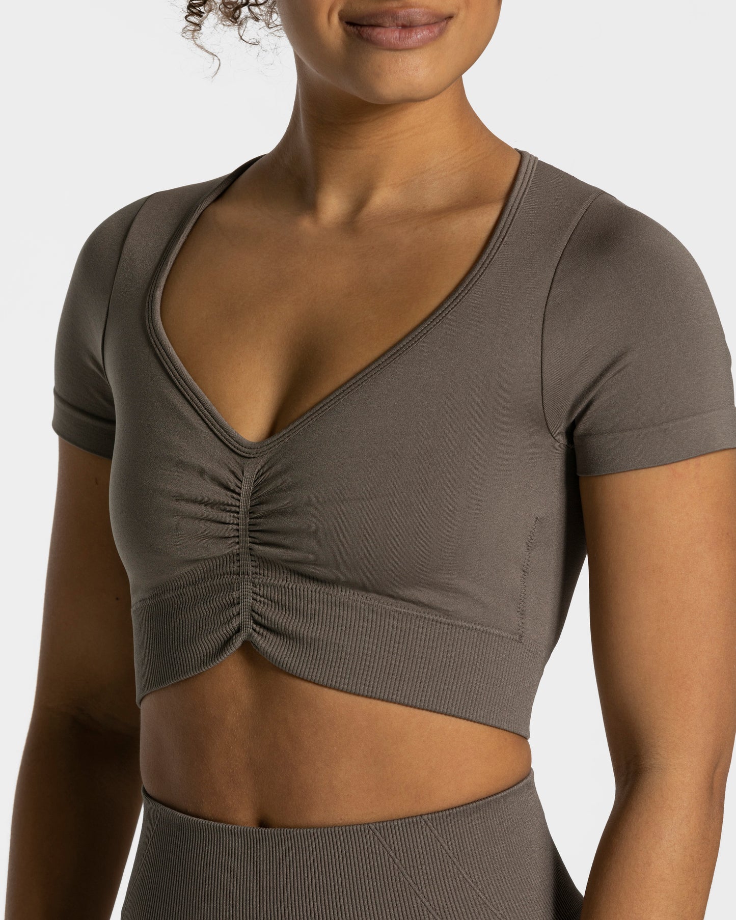 Focus Crop Top ‘Taupe’