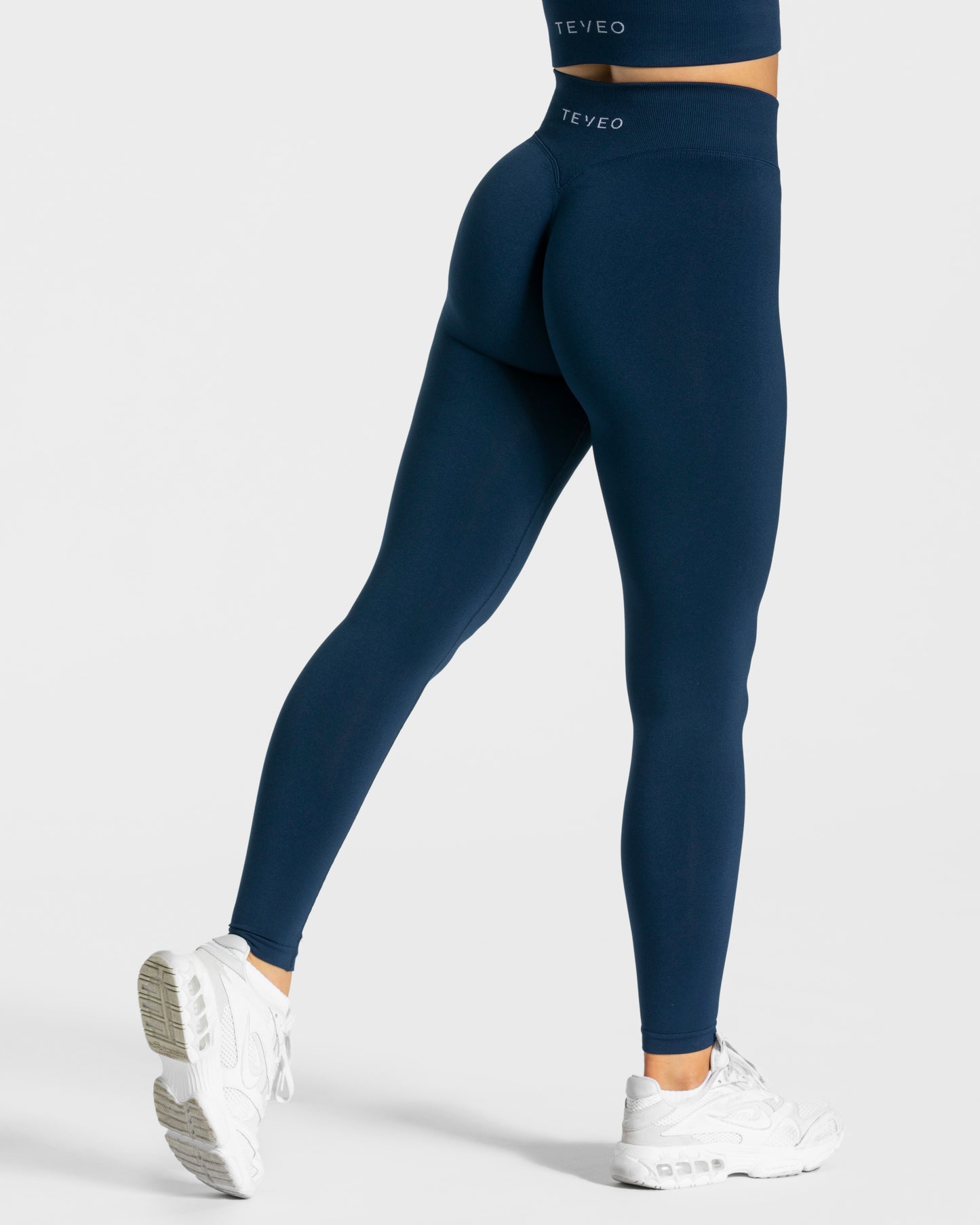 Statement Scrunch Leggings ‘Dark Blue’