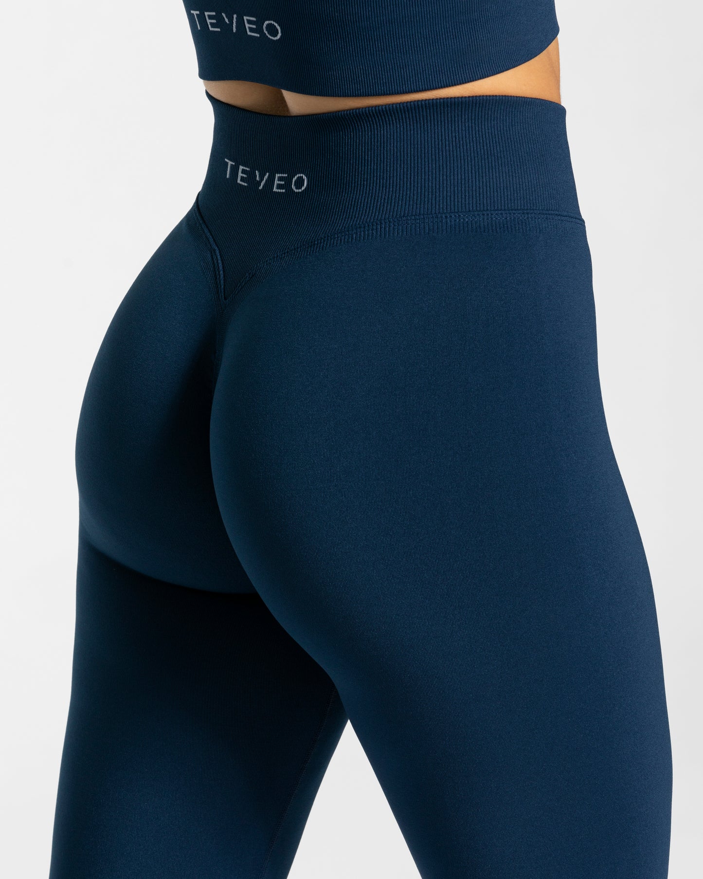 Statement Scrunch Leggings ‘Dark Blue’