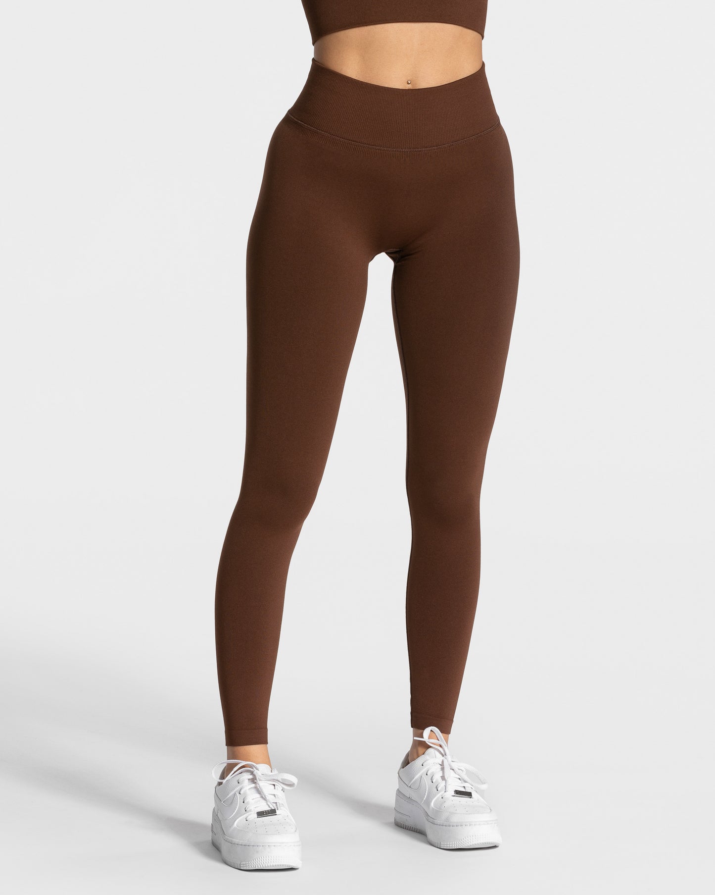 Statement Scrunch Leggings ‘Coffee’
