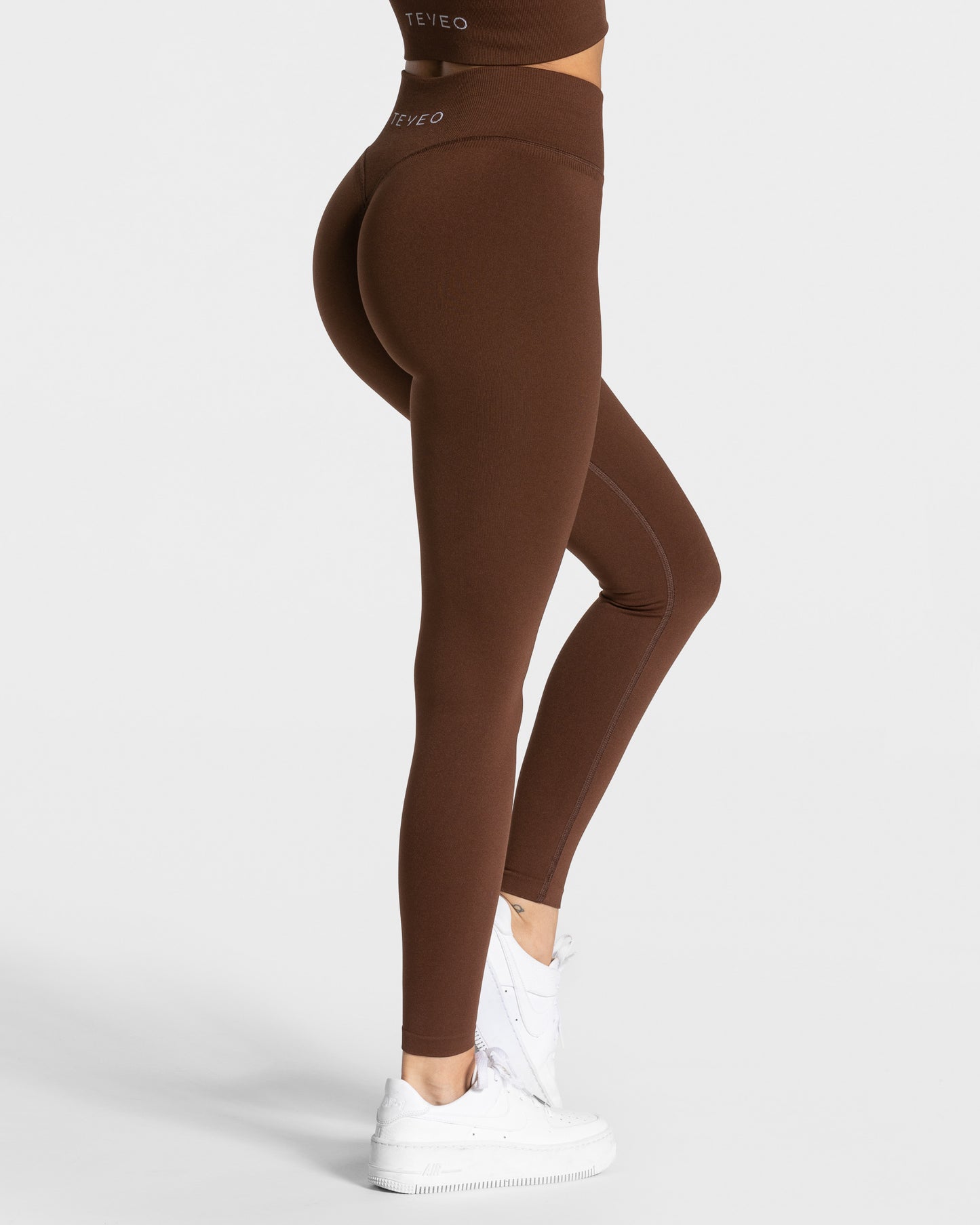Statement Scrunch Leggings ‘Coffee’